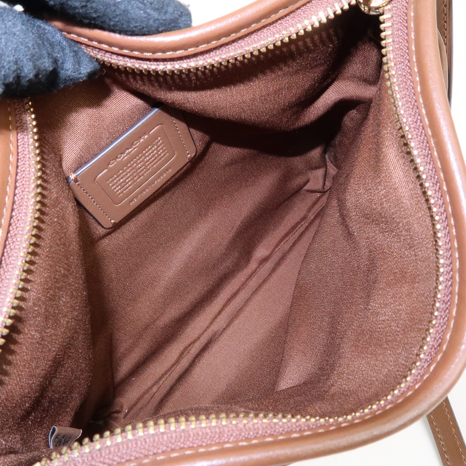 COACH Signature Set of 2 Shoulder Bag Crossbody Bag Brown Ivory