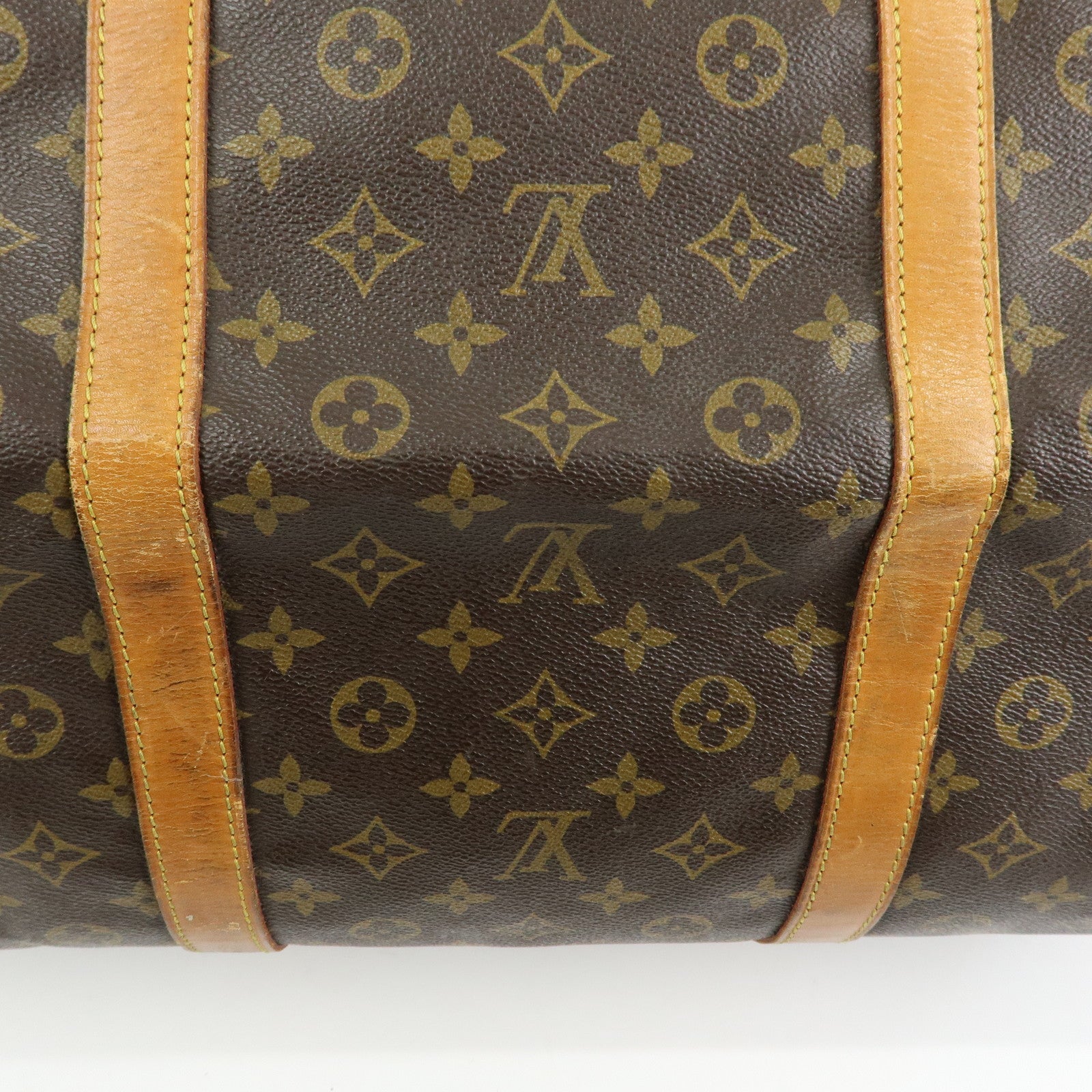 Louis Vuitton Monogram Sac Souple 55 Boston Bag Brown M41622