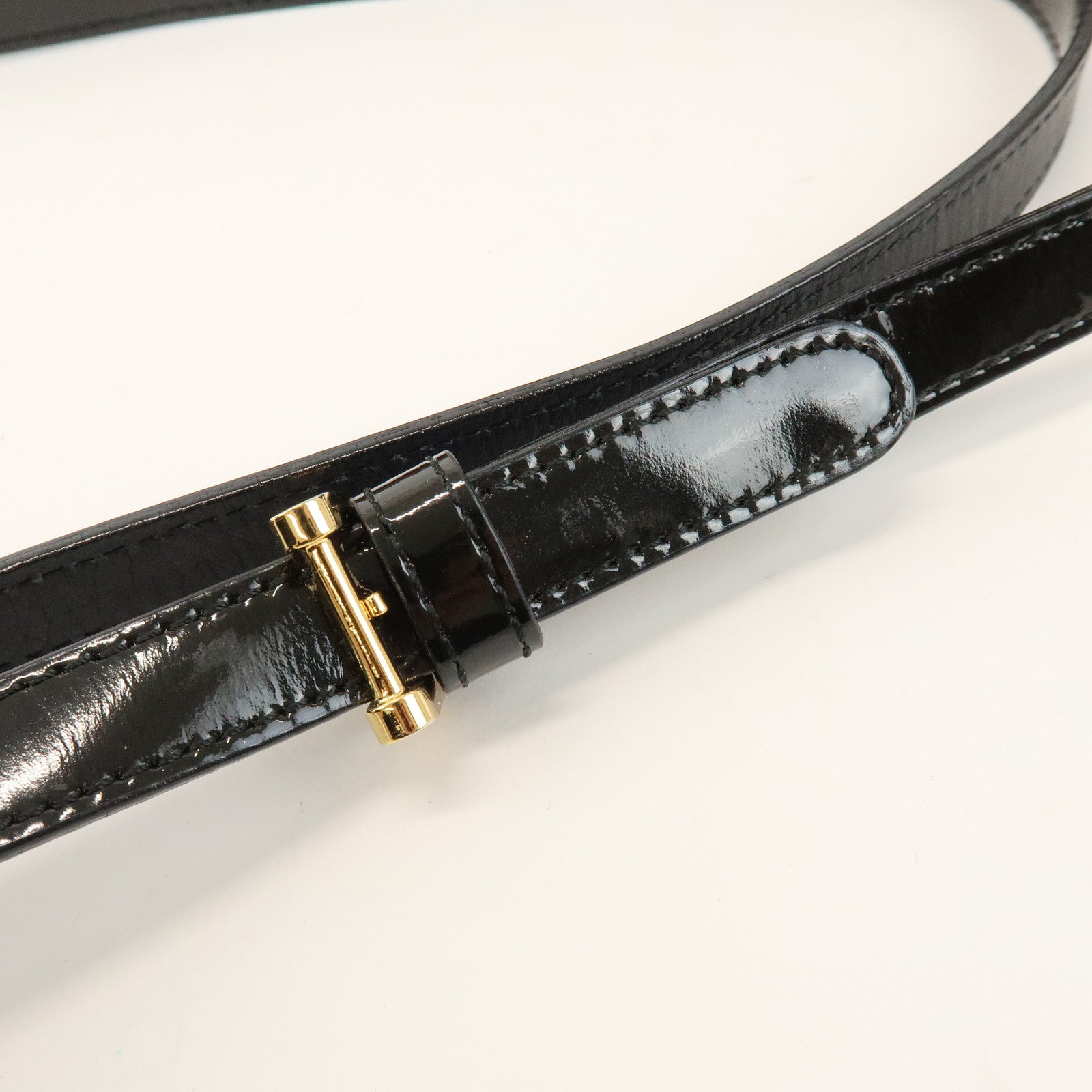 BURBERRY Tweed Patent Leather Suede Shoulder Bag Plaid Beige Black