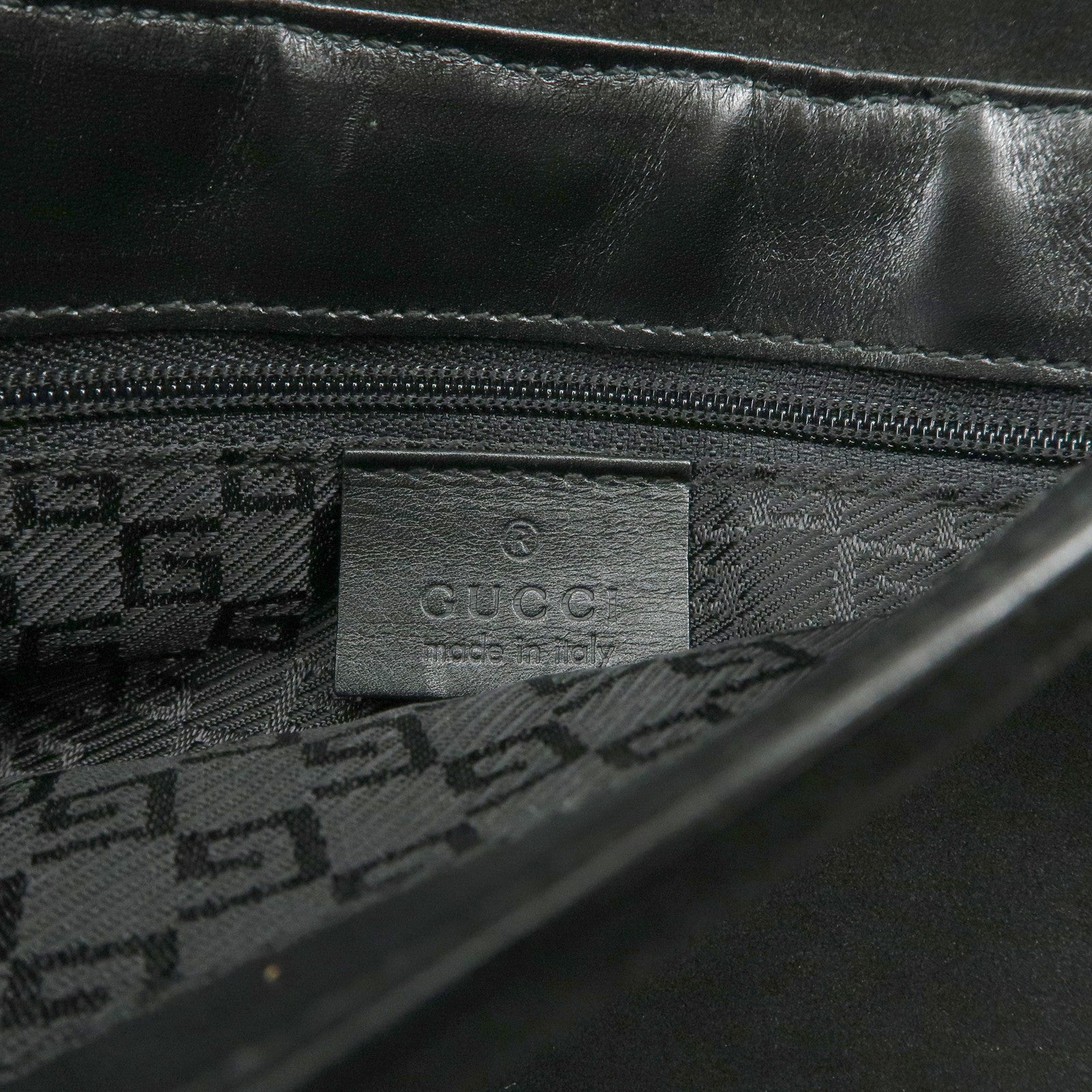 GUCCI Dionysus Suede Leather Shoulder Bag Black 001 4064