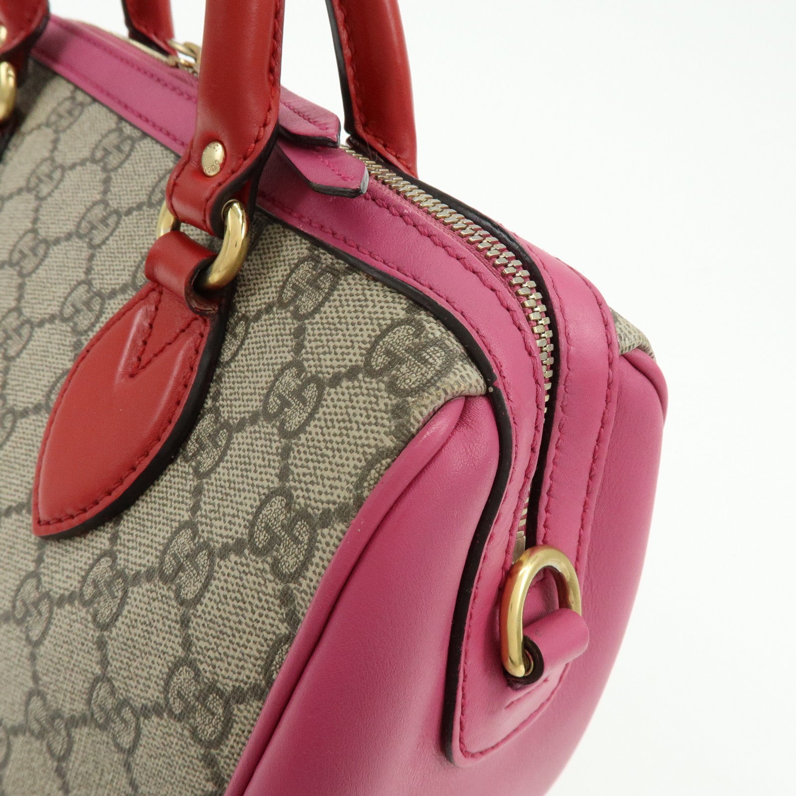 GUCCI GG Supreme Leather 2Way Bag Hand Bag Shoulder Bag 409529