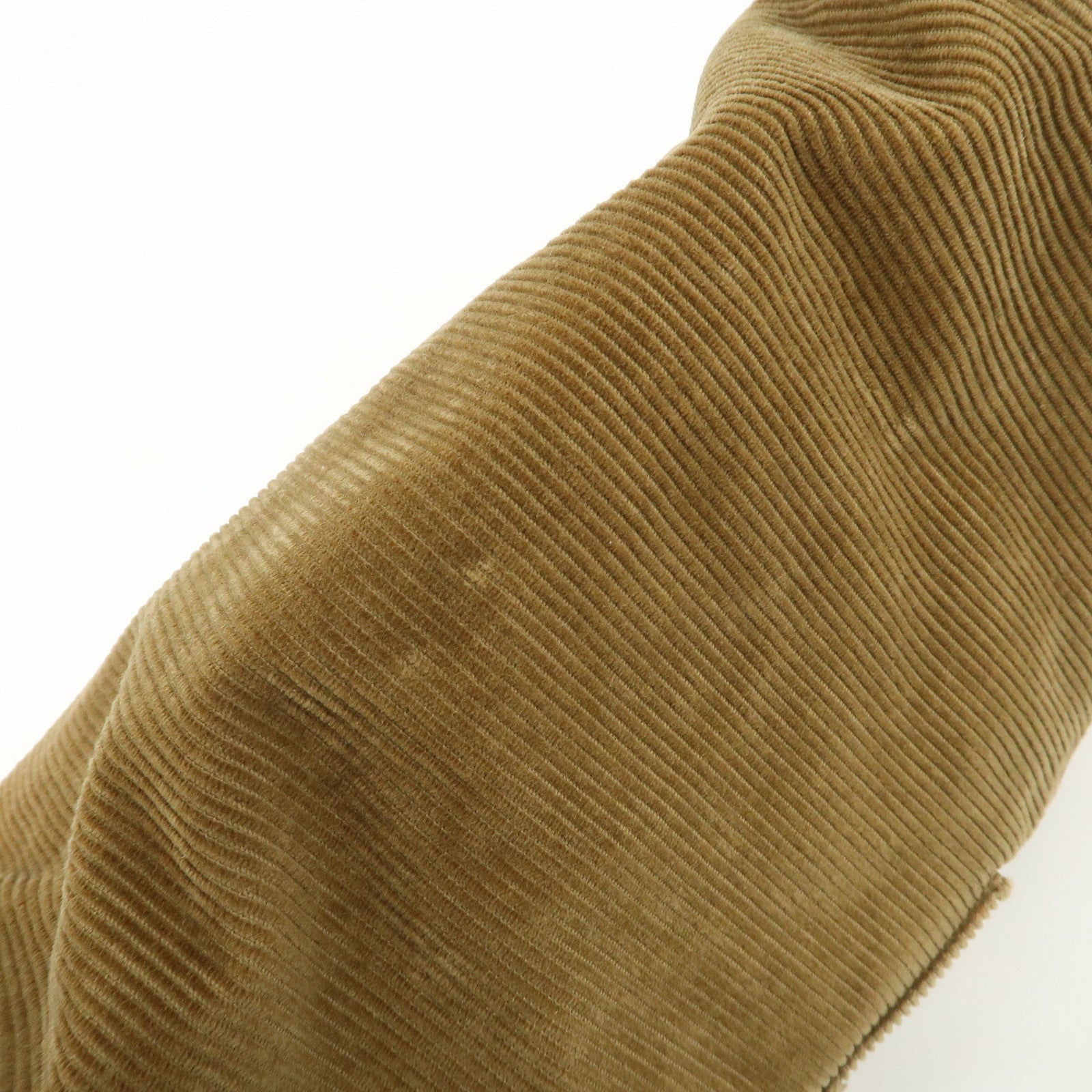 FENDI Mamma Baguette Corduroy Shoulder Bag Light Brown 26323 Used