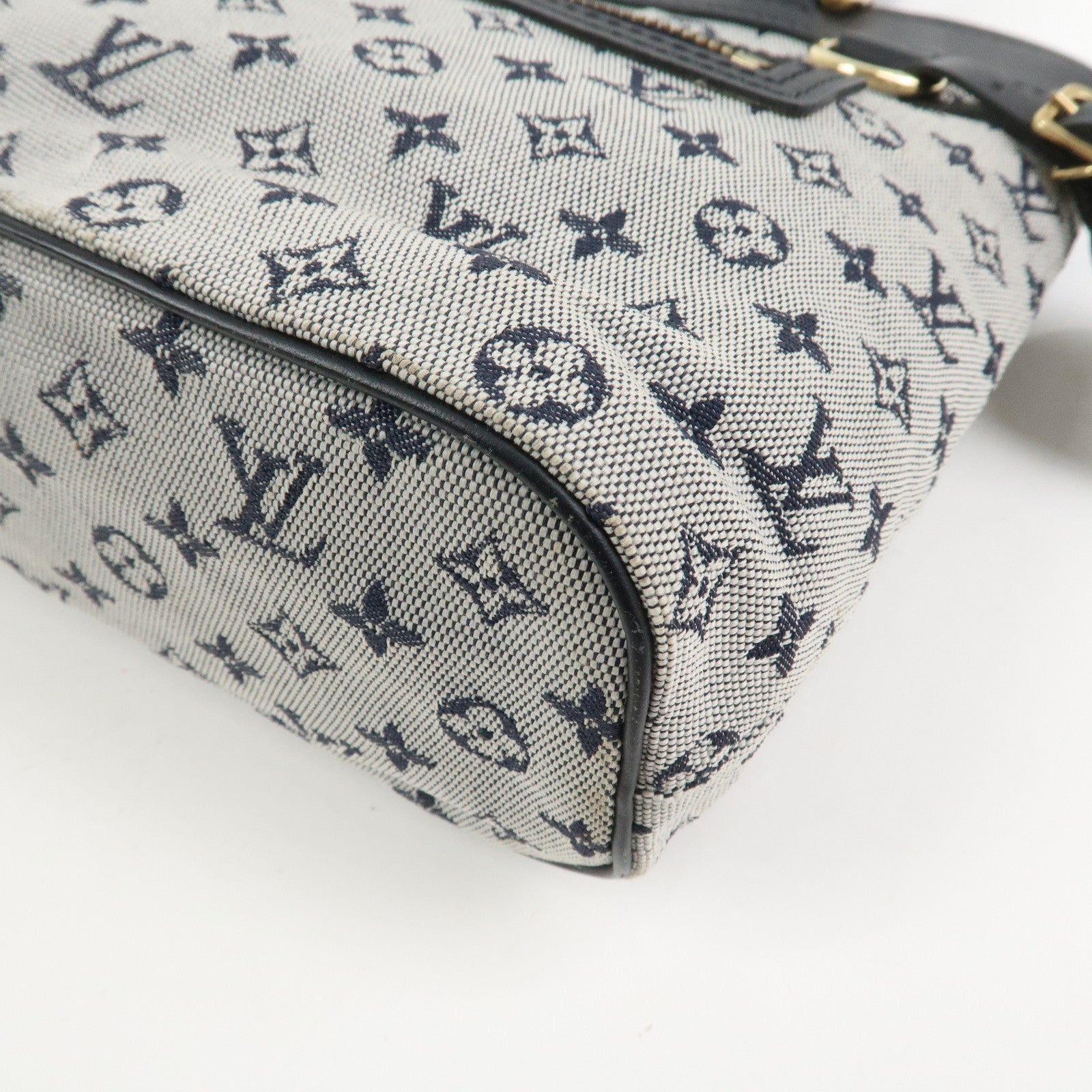 Louis Vuitton Monogram Mini Lin Lucille PM Hand Bag Blue M92676