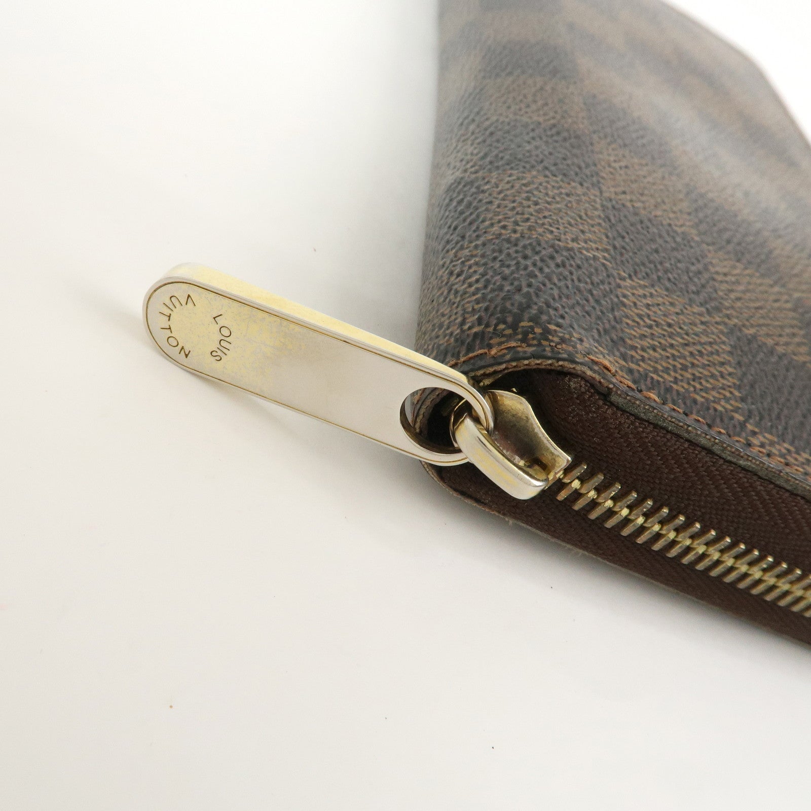 Louis Vuitton Damier Zippy Round Wallet Old Style Brown N60015