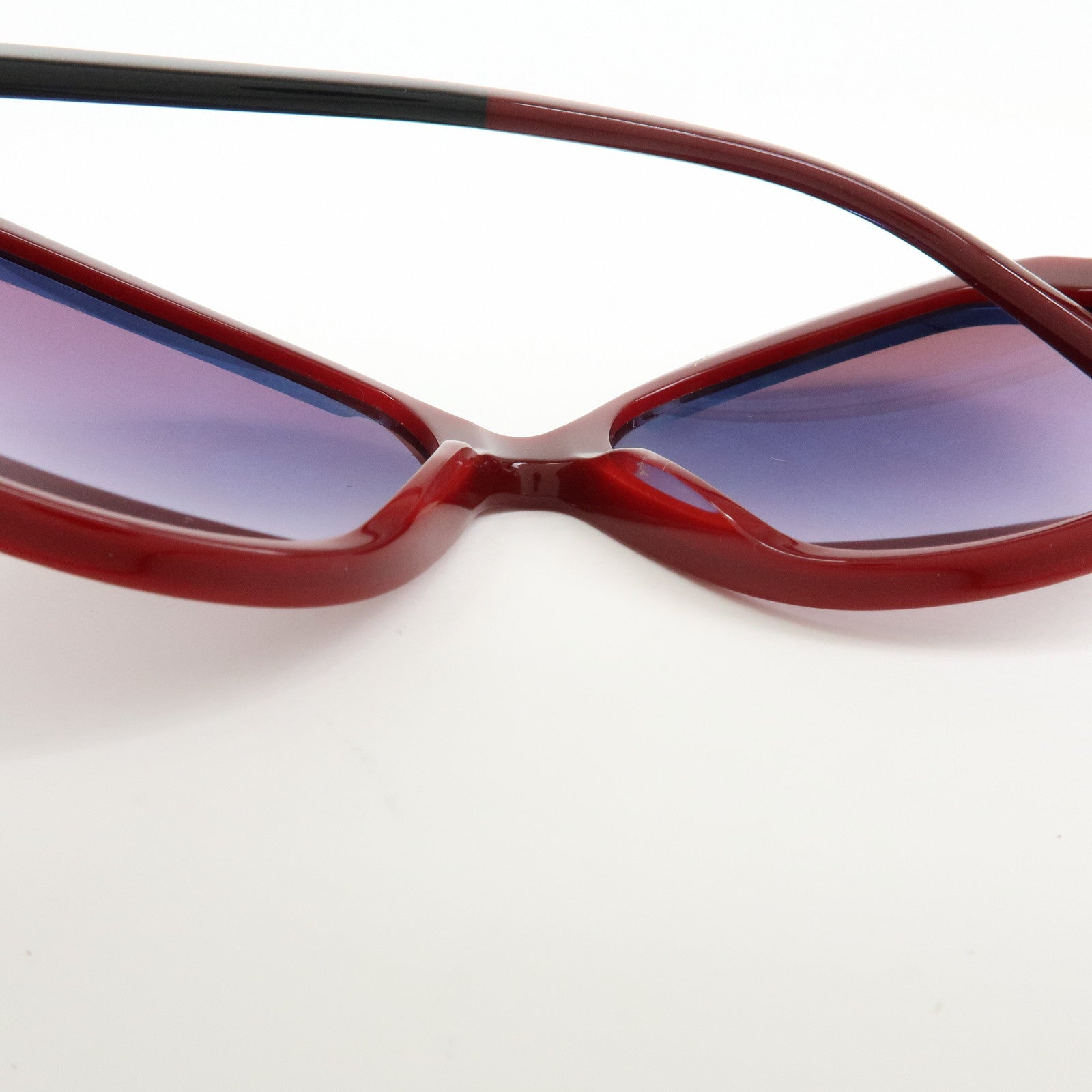 CHANEL COCO Mark Plastic Sunglasses Bordeaux Black 5228 60□17