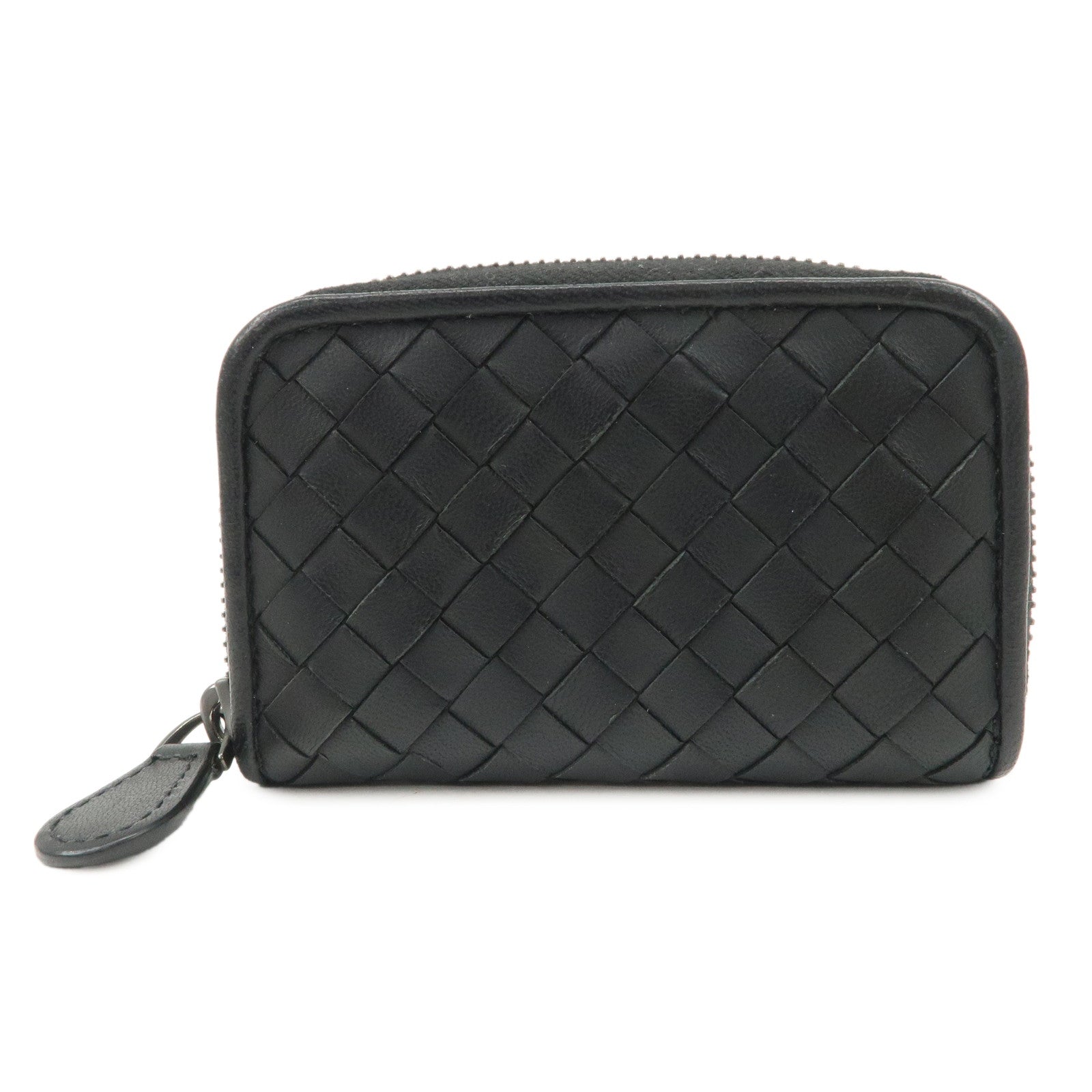 BOTTEGA VENETA Intrecciato Leather Round Zippy Coin Case 114075