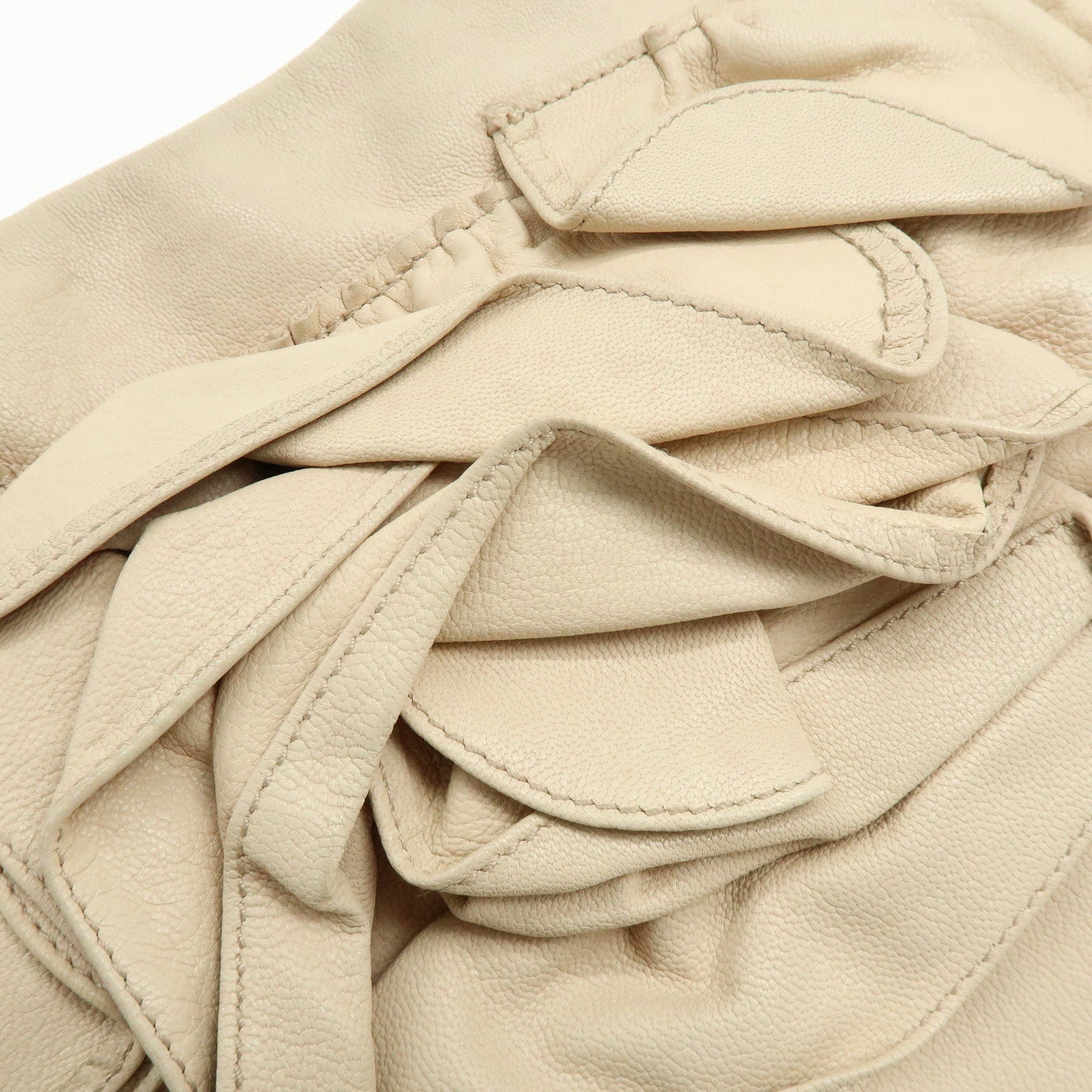 SAINT LAURENT PARIS YSL Nadja Shoulder Bag Light Beige 112937