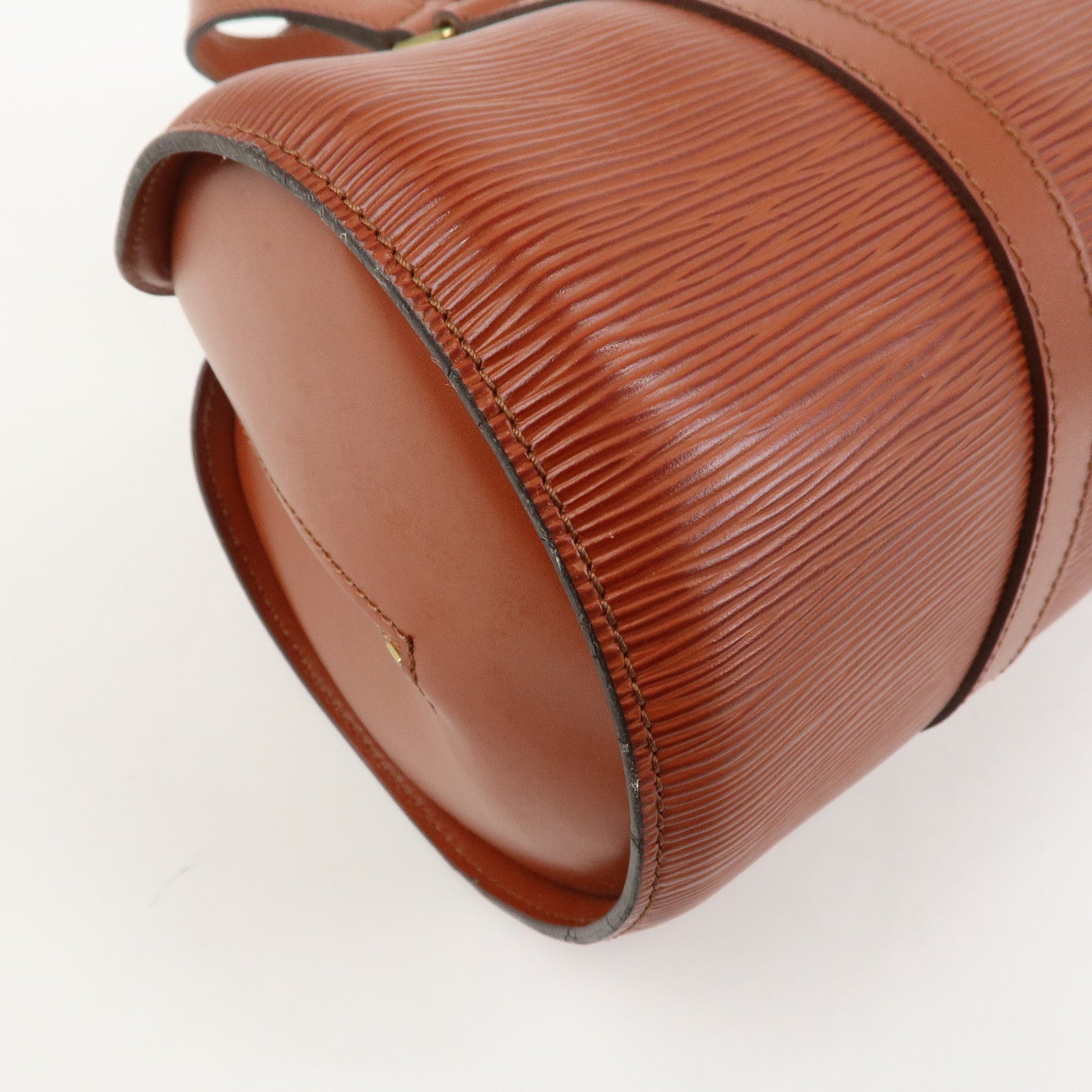 Louis Vuitton Epi Leather Soufflot Hand Bag Kenya Brown M52223