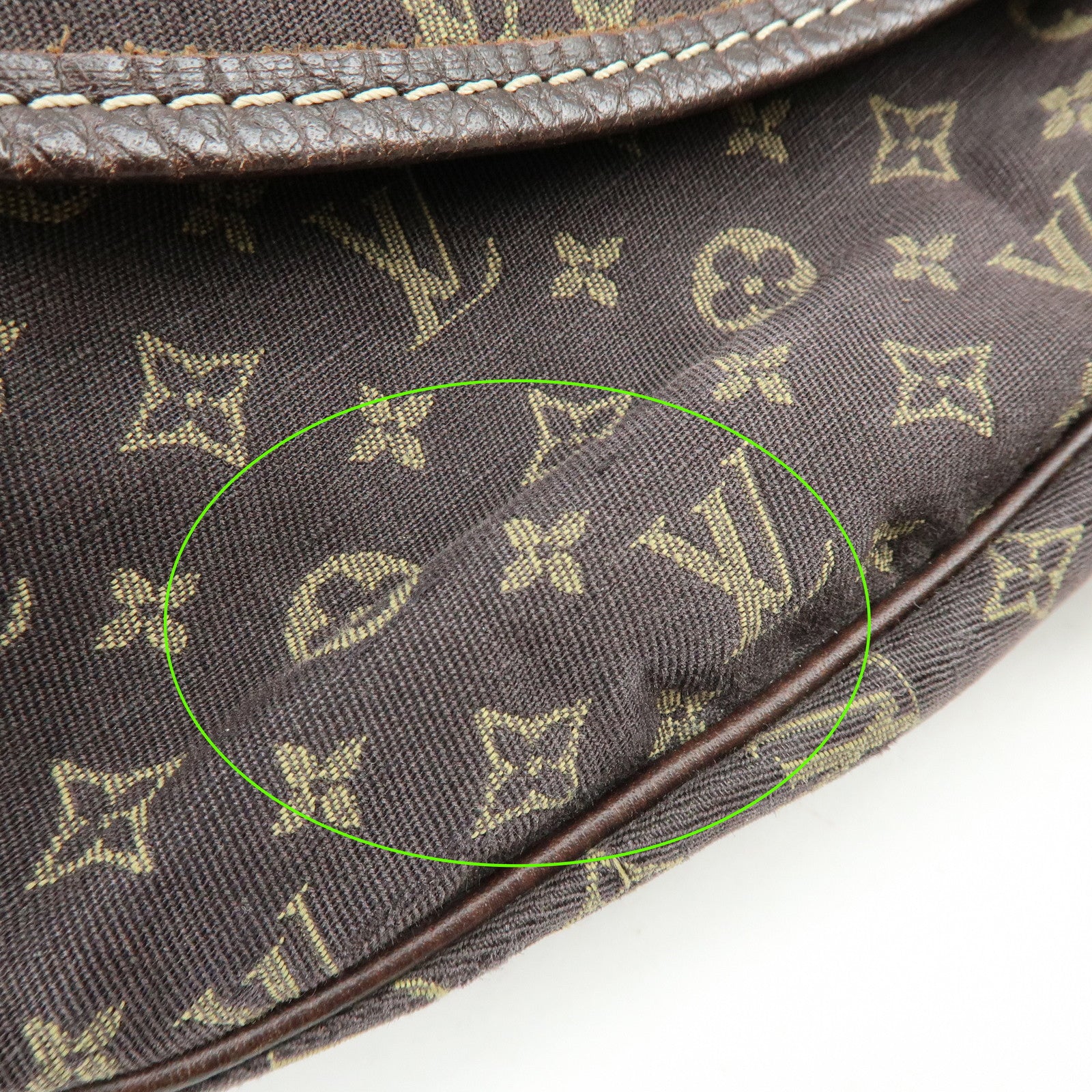 Louis Vuitton Monogram Mini Lin Saumur 30 Shoulder Bag Ebene M95227