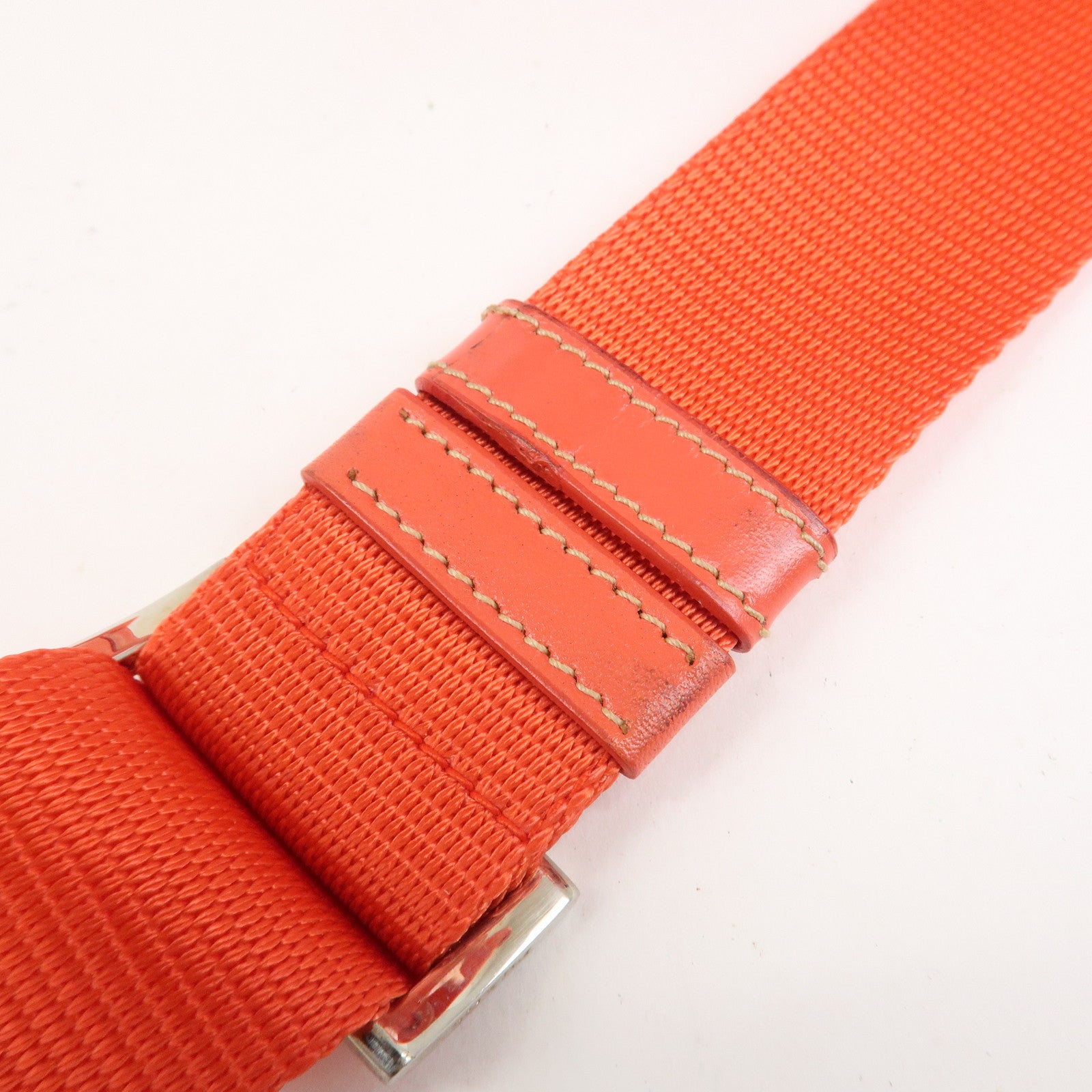 PRADA Triangle Logo Nylon Leather Shoulder Bag Crossbody Bag BT8994