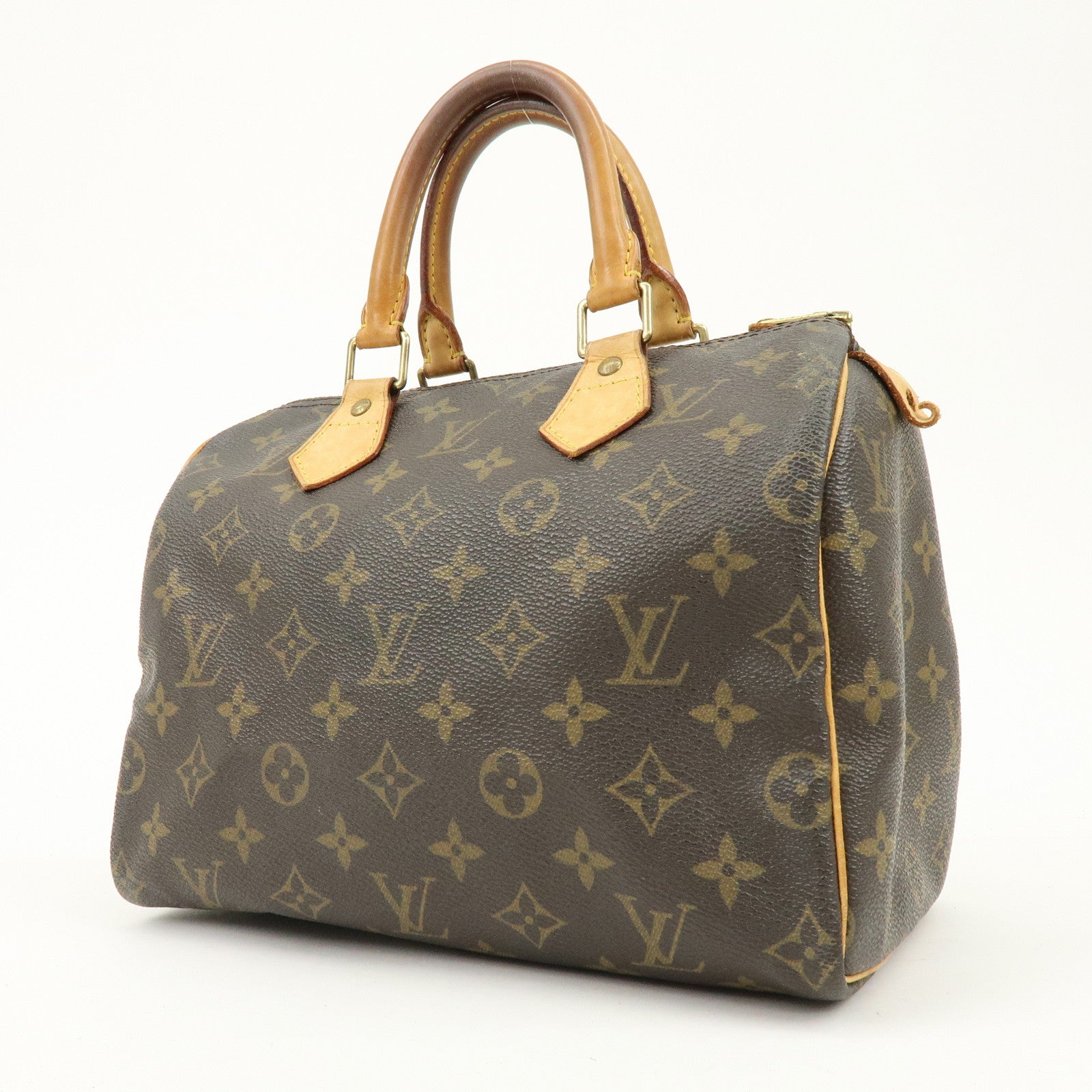 Louis Vuitton Monogram Speedy 25 Boston Bag Hand Bag Brown M41528