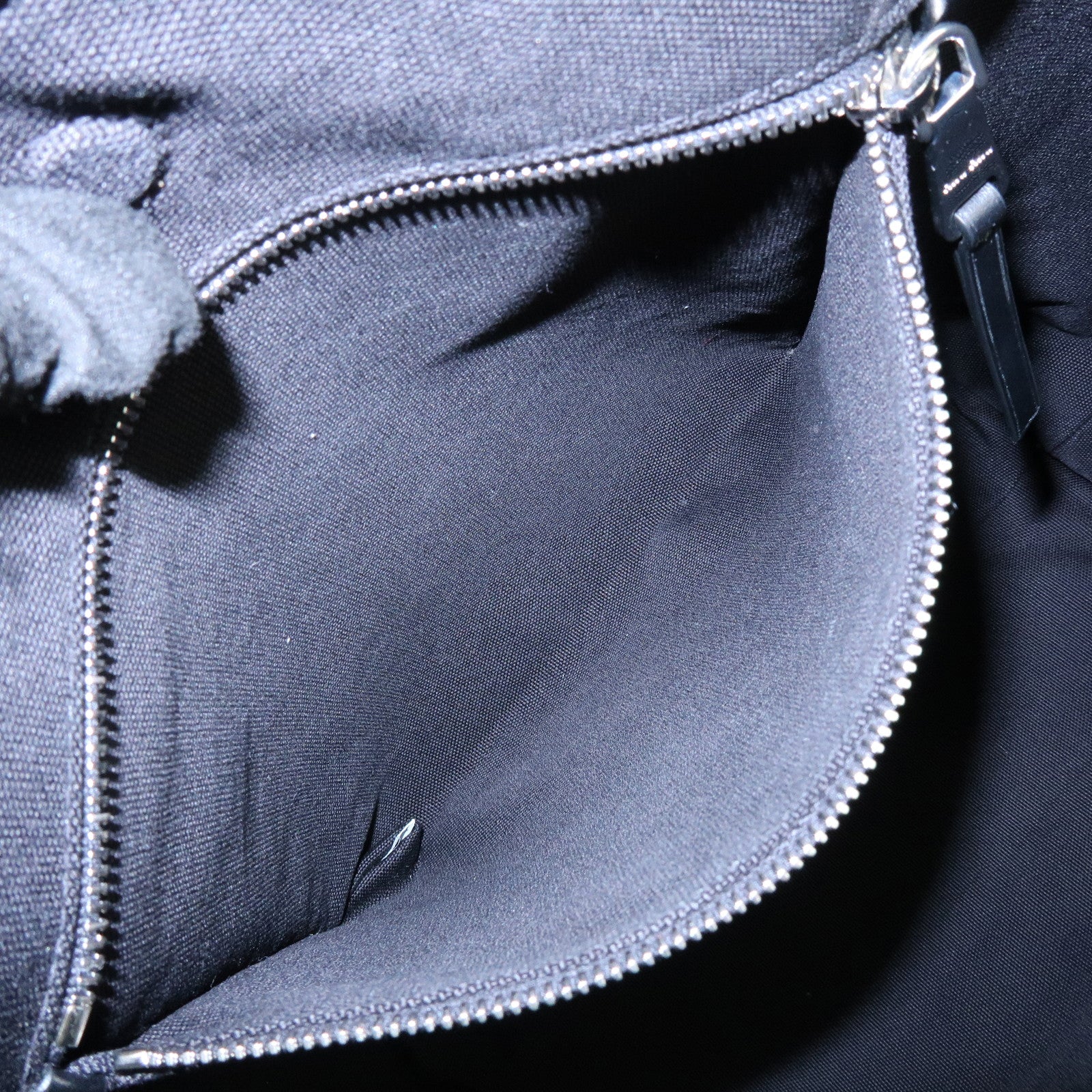 MIU MIU Canvas Leather Tote Bag Hand Bag Shoulder Bag Black