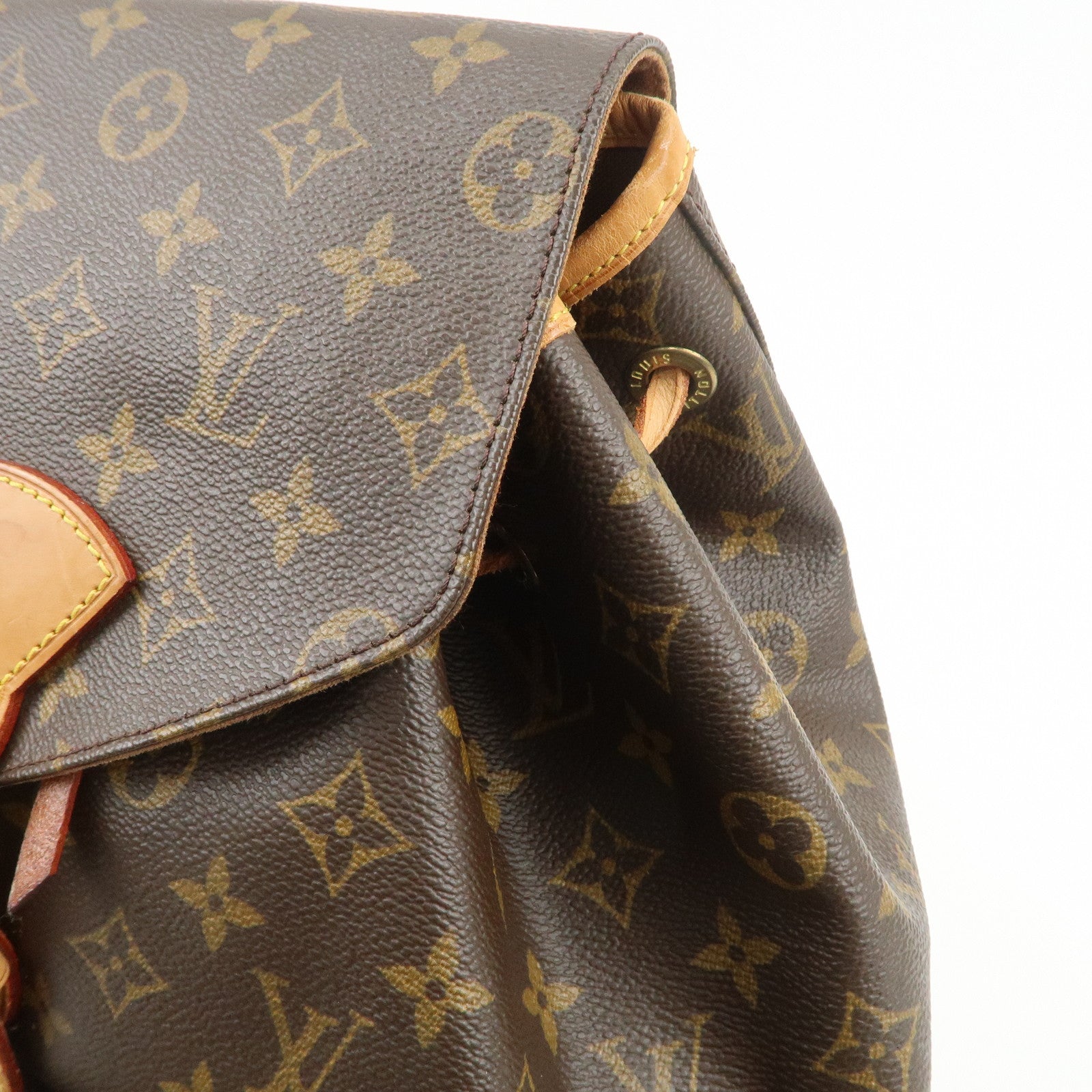 Louis Vuitton Monogram Montsouris GM Backpack Rucksack Brown M51135