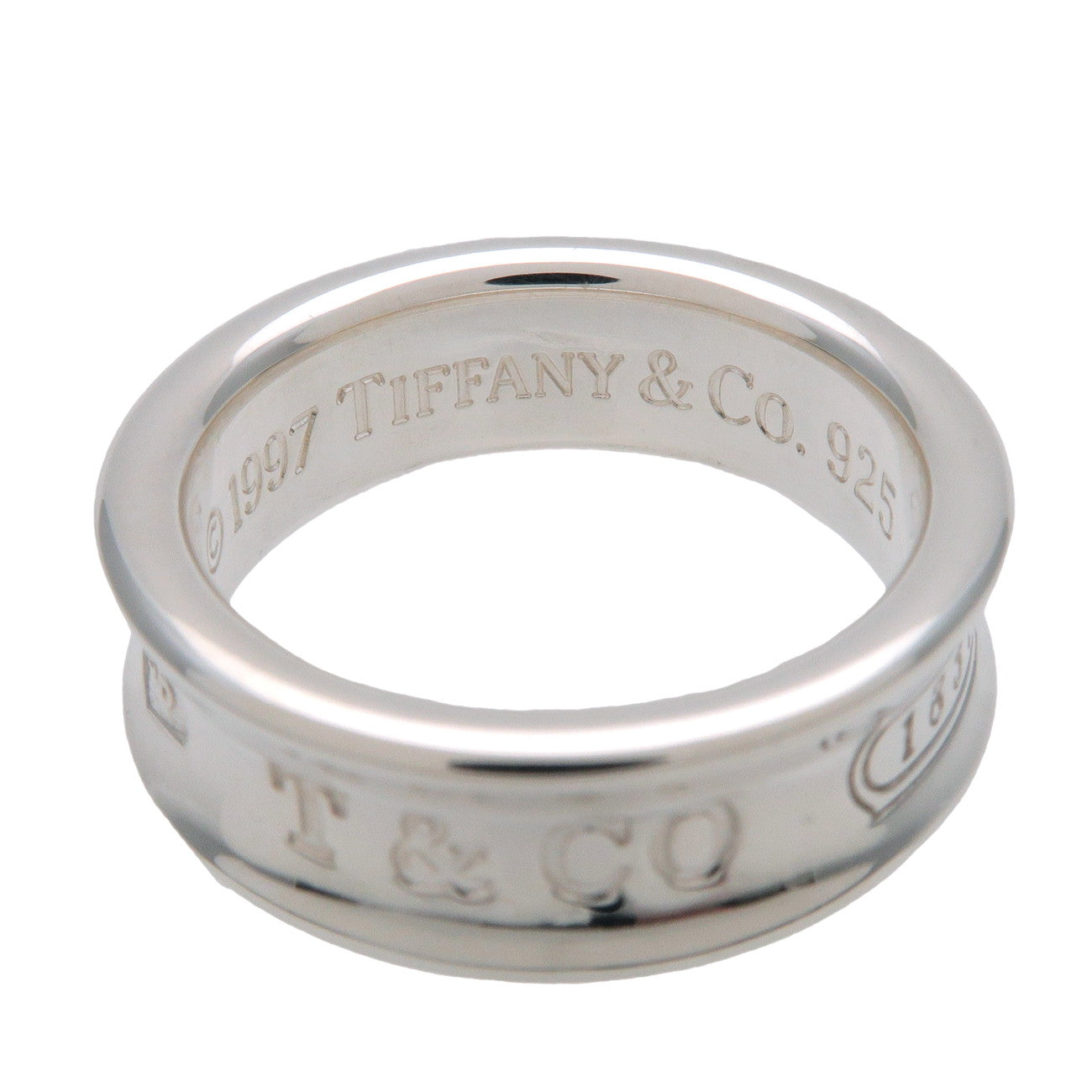Tiffany & Co 1837 Narrow Ring SV925 Silver US7 EU54 HK15