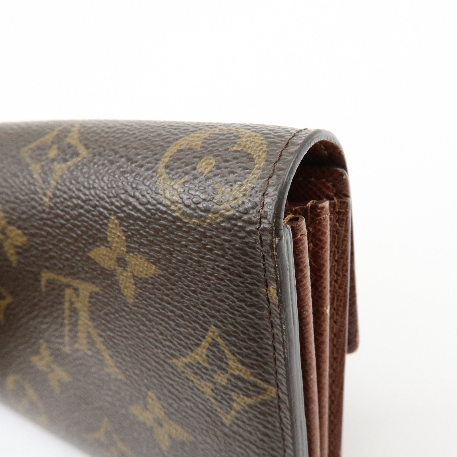 Louis Vuitton Monogram Portefeuille Sarah Long Wallet Brown M61734
