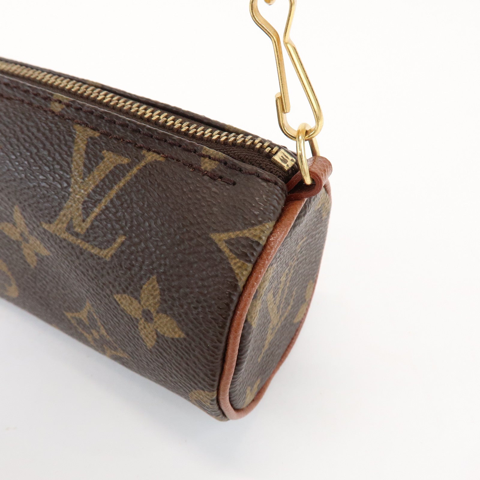 Louis Vuitton Monogram Mini Pouch for Papillon Bag Old Style Brown
