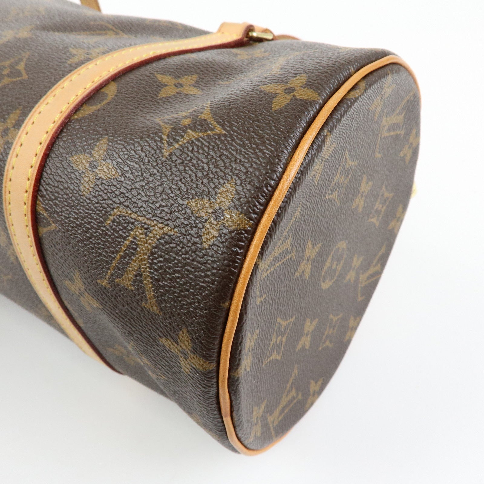 Louis Vuitton Monogram Papillon 30 Hand Bag Brown M51385