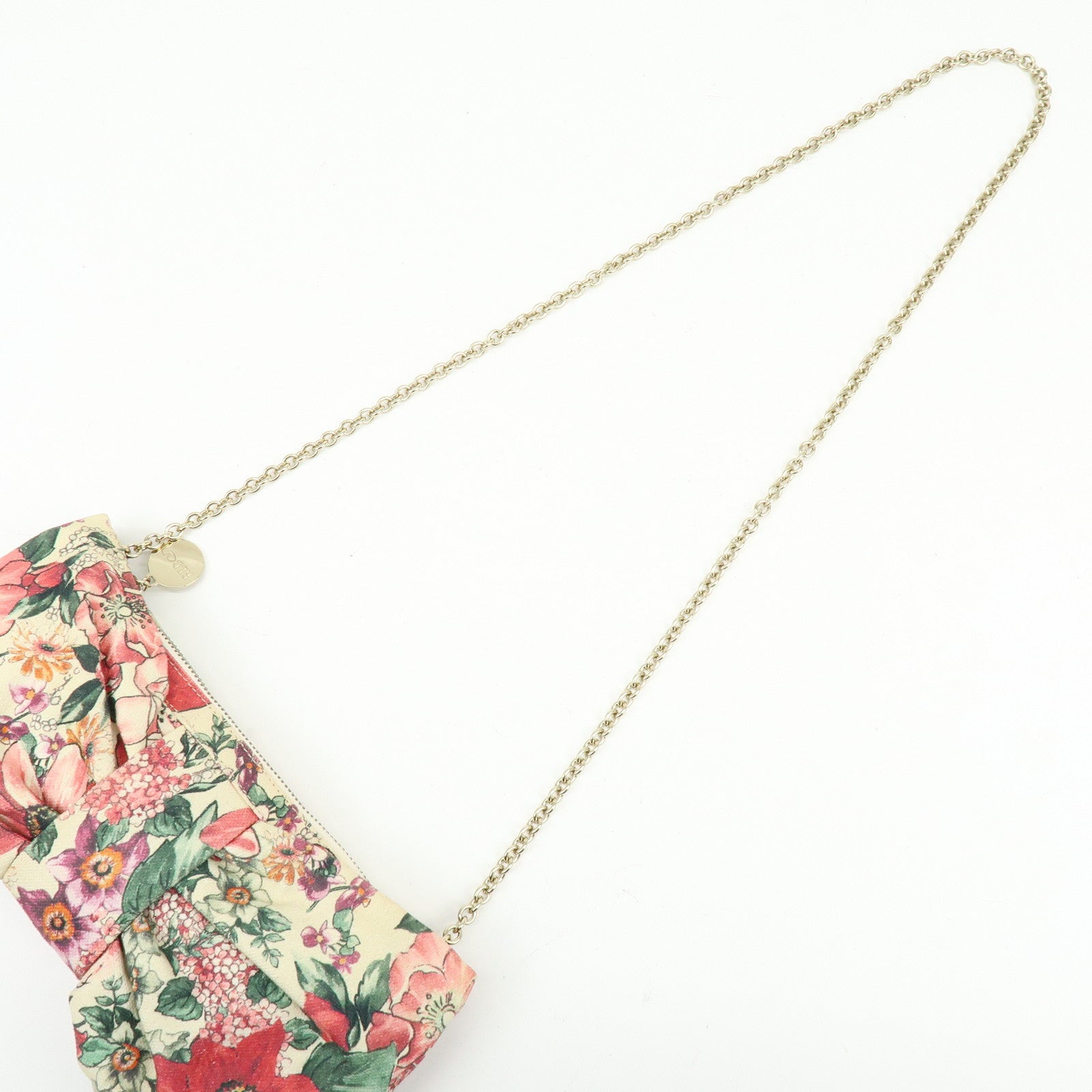 VALENTINO RED Valentino Canvas Ribbon Flower Chain Shoulder Bag