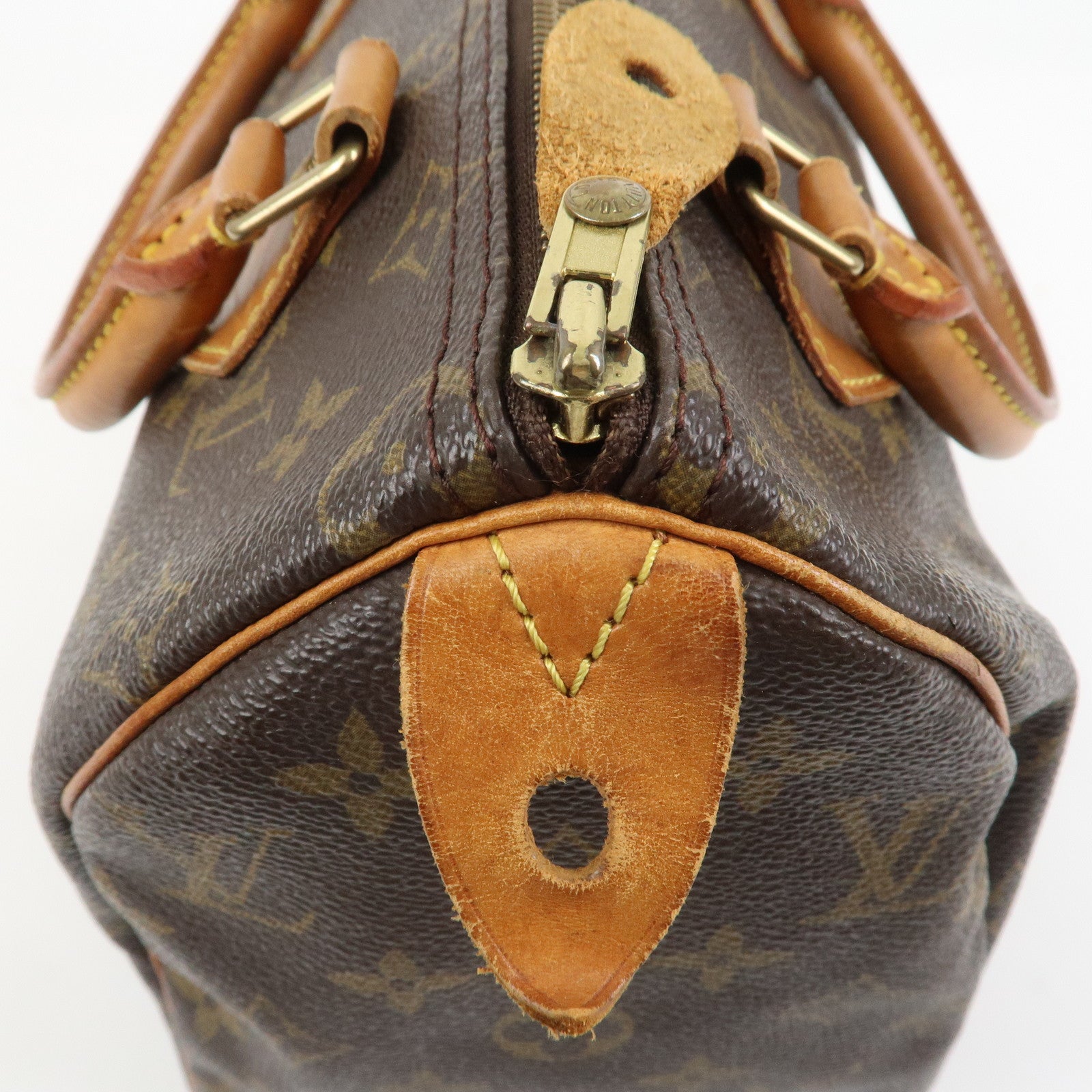 Louis Vuitton Monogram Speedy 25 Boston Bag Hand Bag Brown M41528
