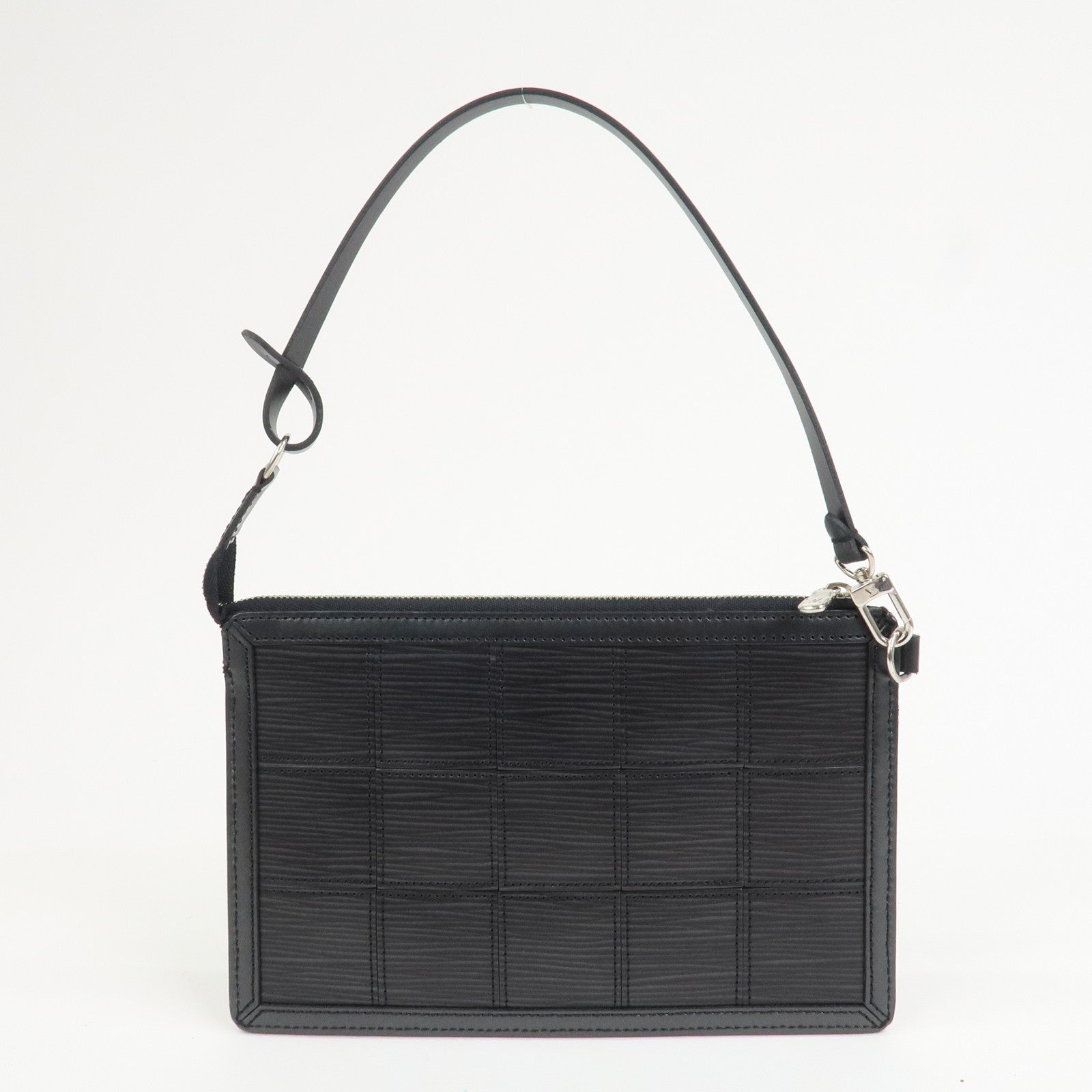 Louis Vuitton Epi Stretch Delmonico Hand Bag Noir Black M54602