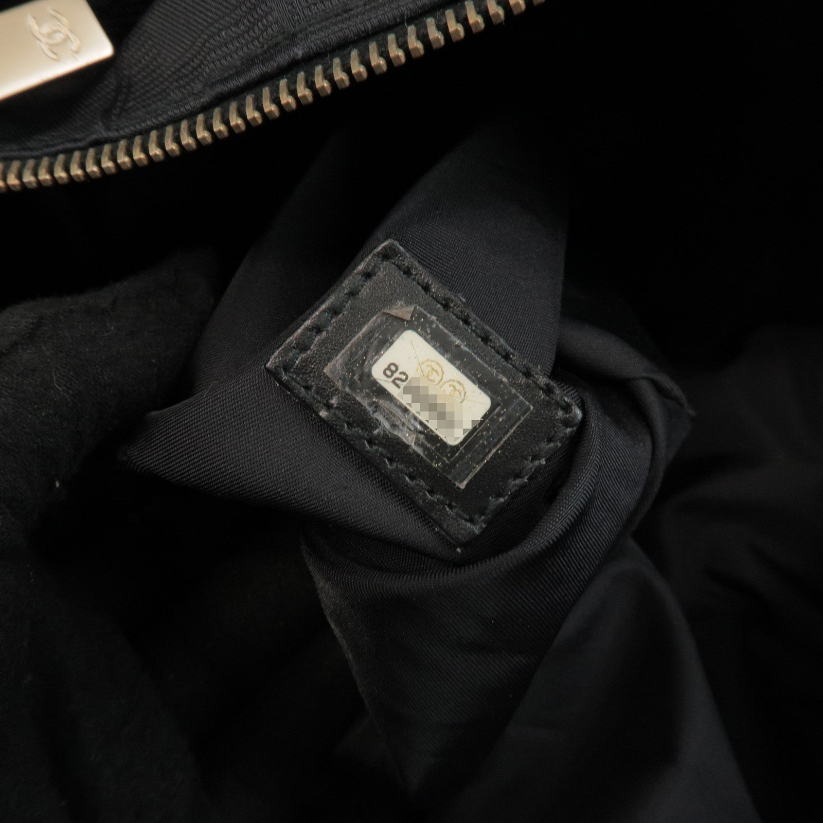 CHANEL New Travel Line Nylon Jacquard Leather Tote Bag GM A15825