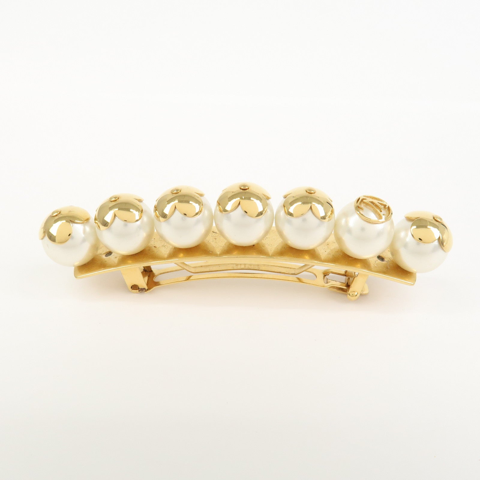 Louis Vuitton Be Mindful Artificial Pearl Barrette Hair Clip M68953