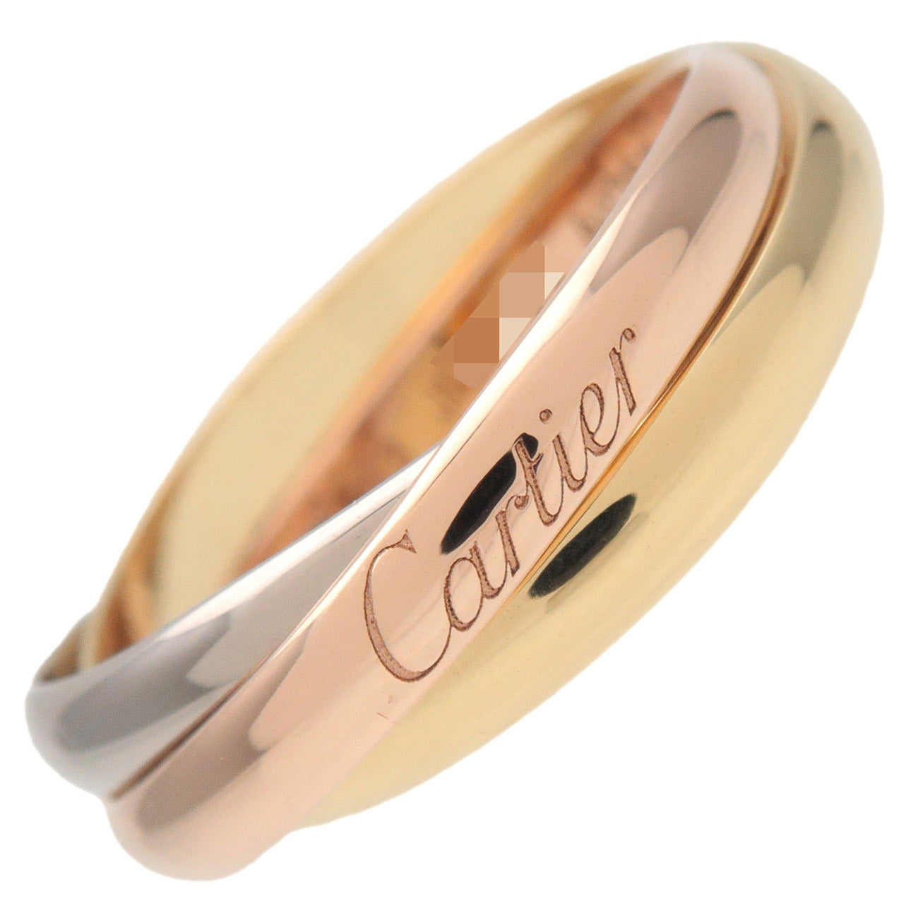 Cartier Trinity Ring SM K18 750YG/WG/PG #53 US6.5 EU53