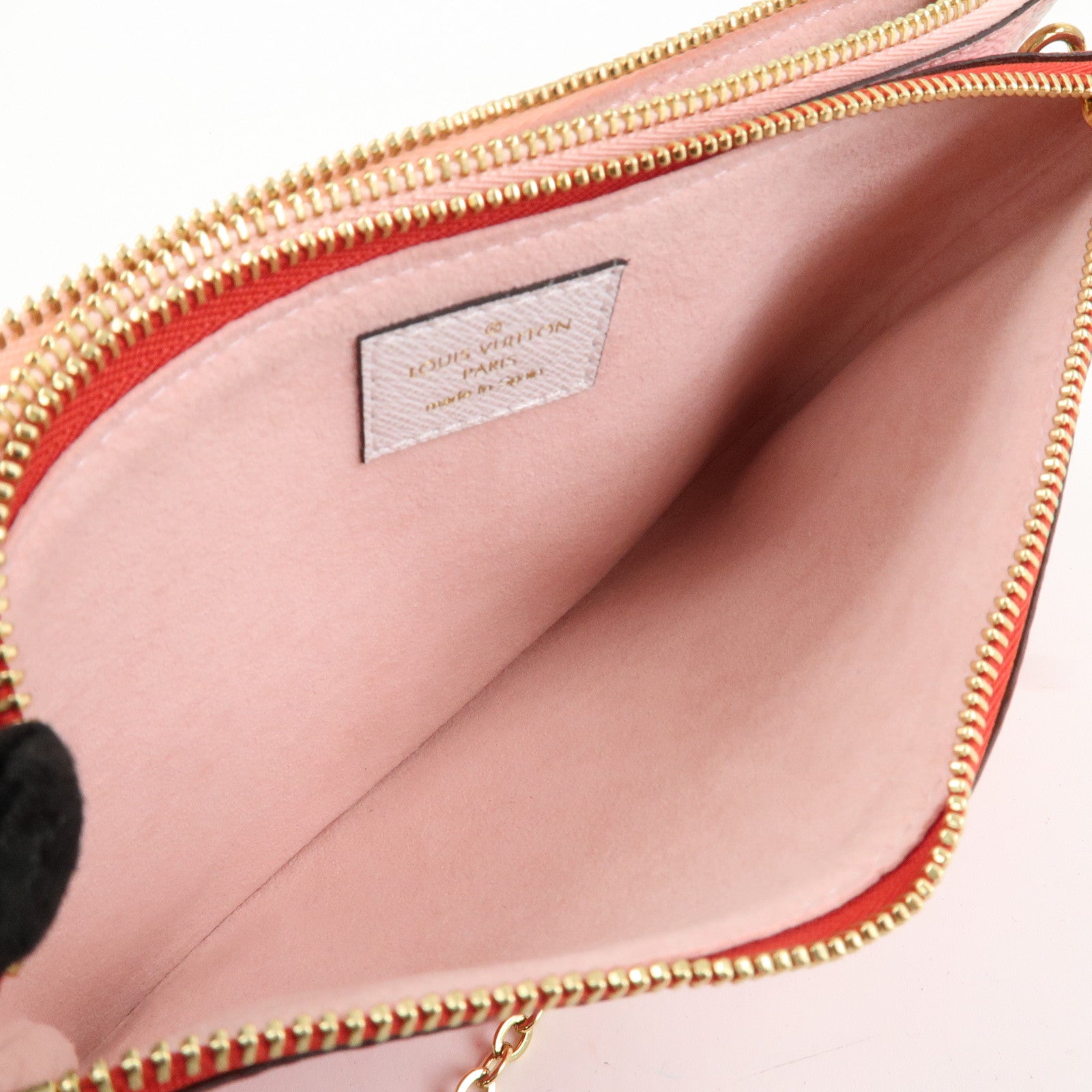 Louis Vuitton Monogram Giant Pochette Double Zip Pouch Rouge M67561 Used