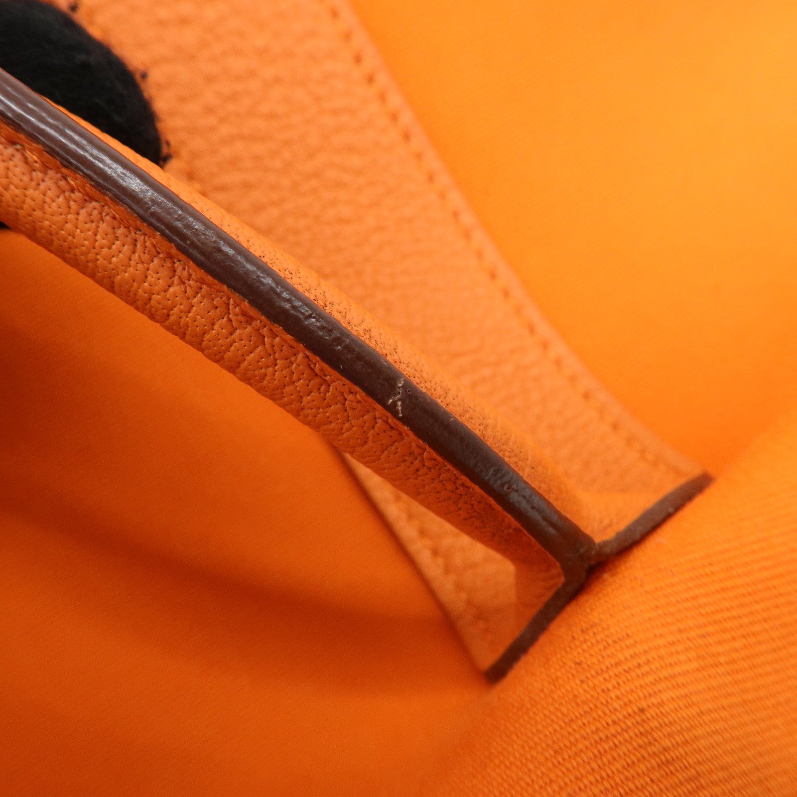 HERMES Garden Party PM Toile Officier Leather □Q Stamped Tote Bag