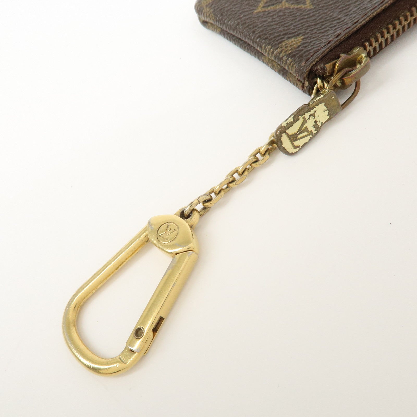 Louis Vuitton Monogram Pochette Cles Coin Case Key Case  M62650