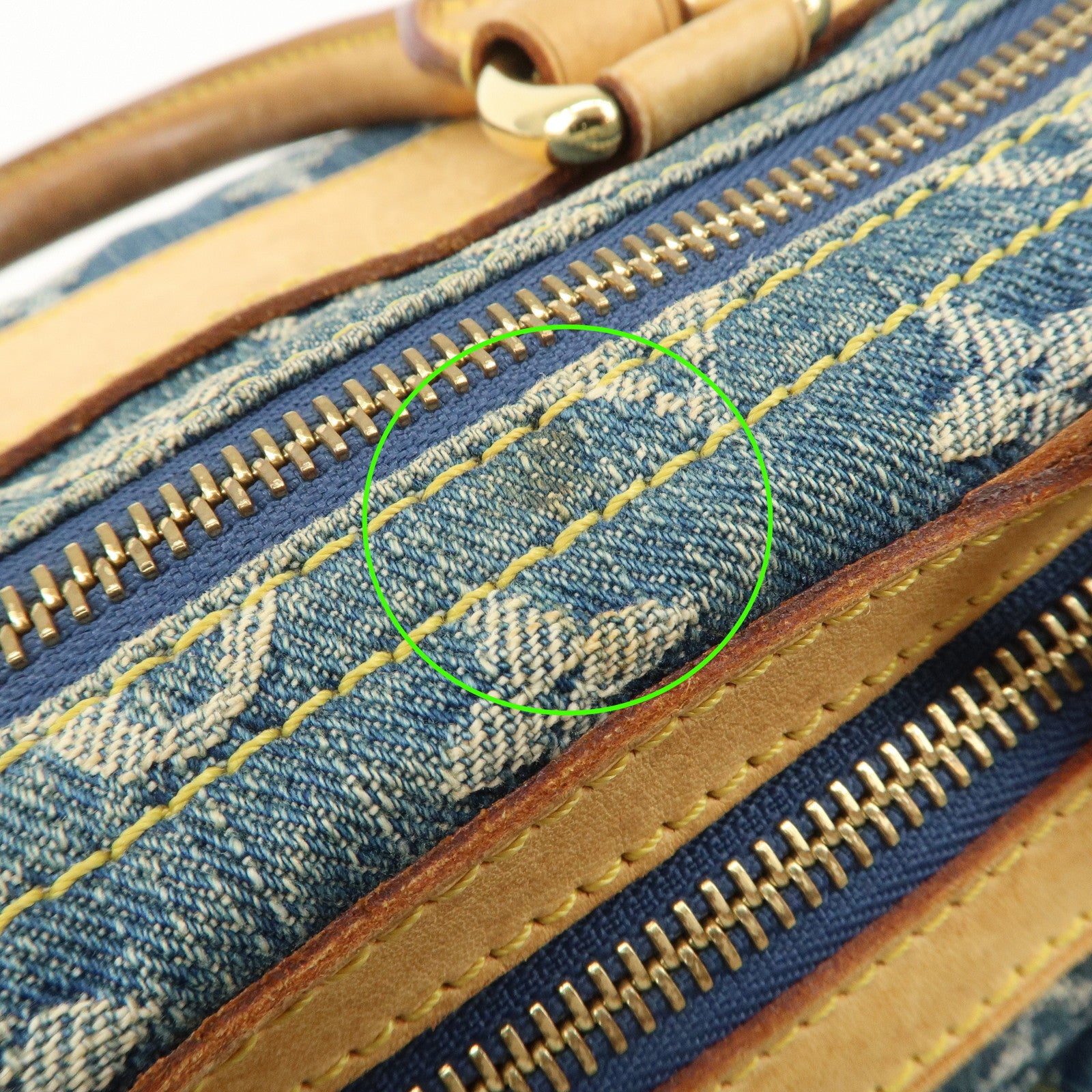 Louis Vuitton Monogram Denim Neo Speedy Boston Bag Blue M95019