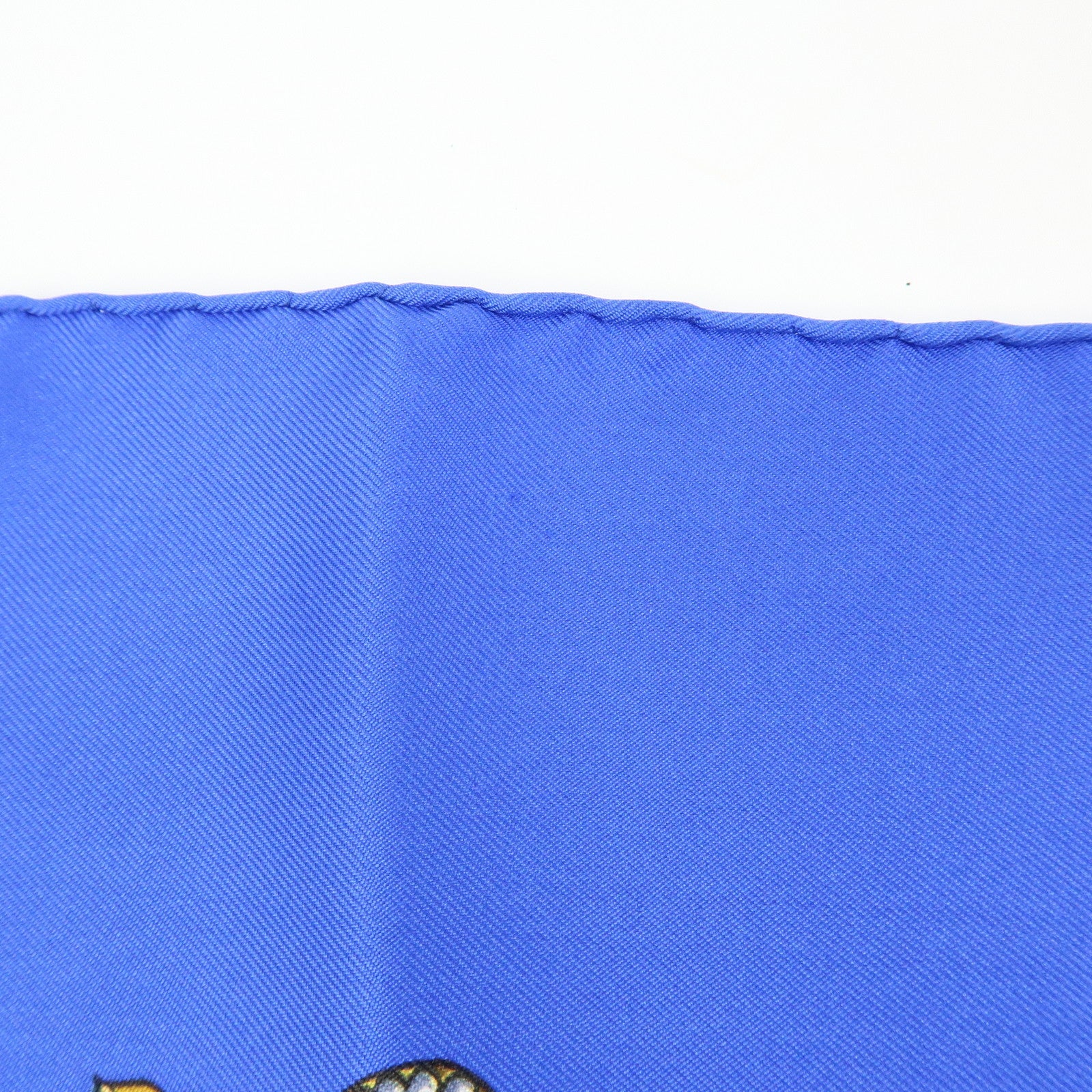 HERMES Carre 90 Silk 100% Scarf LES TAMBOURS Drum Print Navy Gold