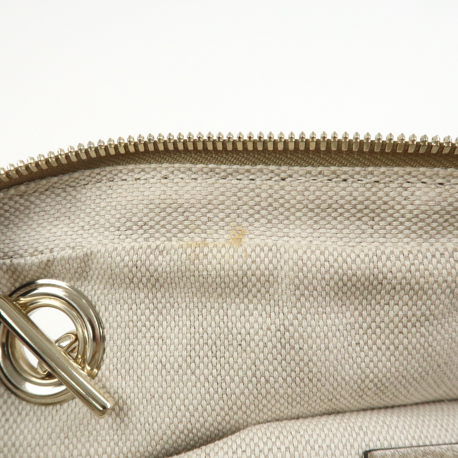 GUCCI SOHO Interlocking G Leather Shoulder Bag Metallic Brown 308983