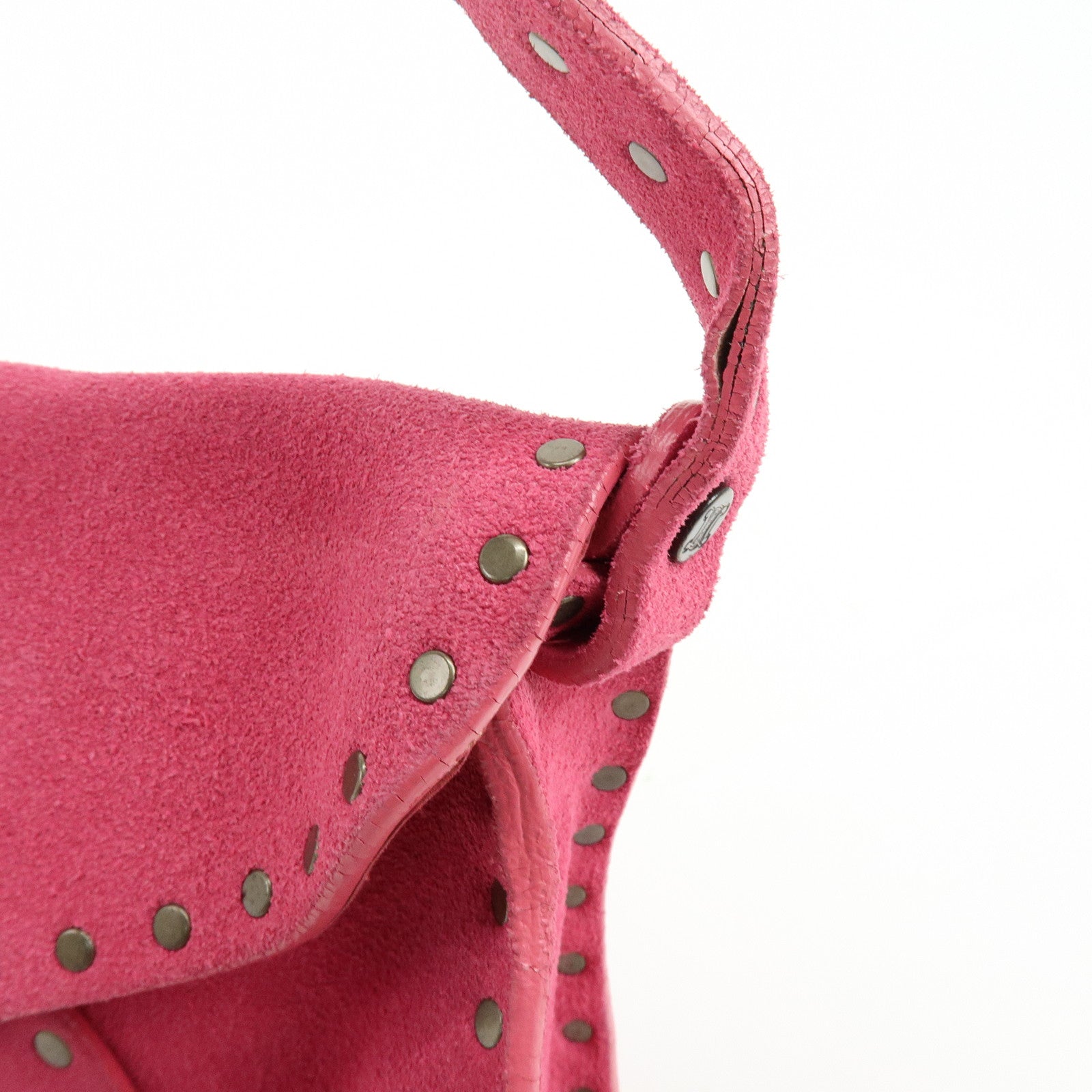 CELINE Suede Paul Bot Bag Shoulder Bag Hand Bag Pink