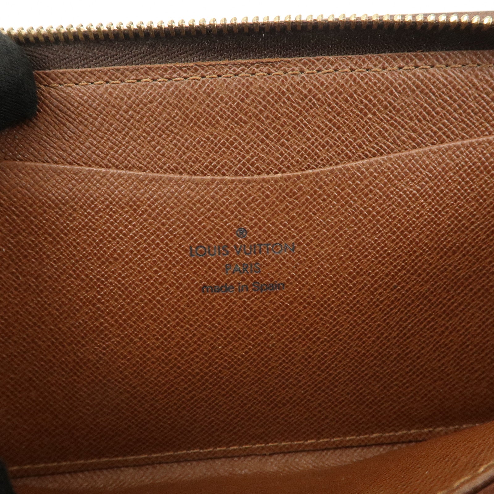 Louis Vuitton Monogram Porte Monnaie Zippy Long Wallet Brown M61727 Used