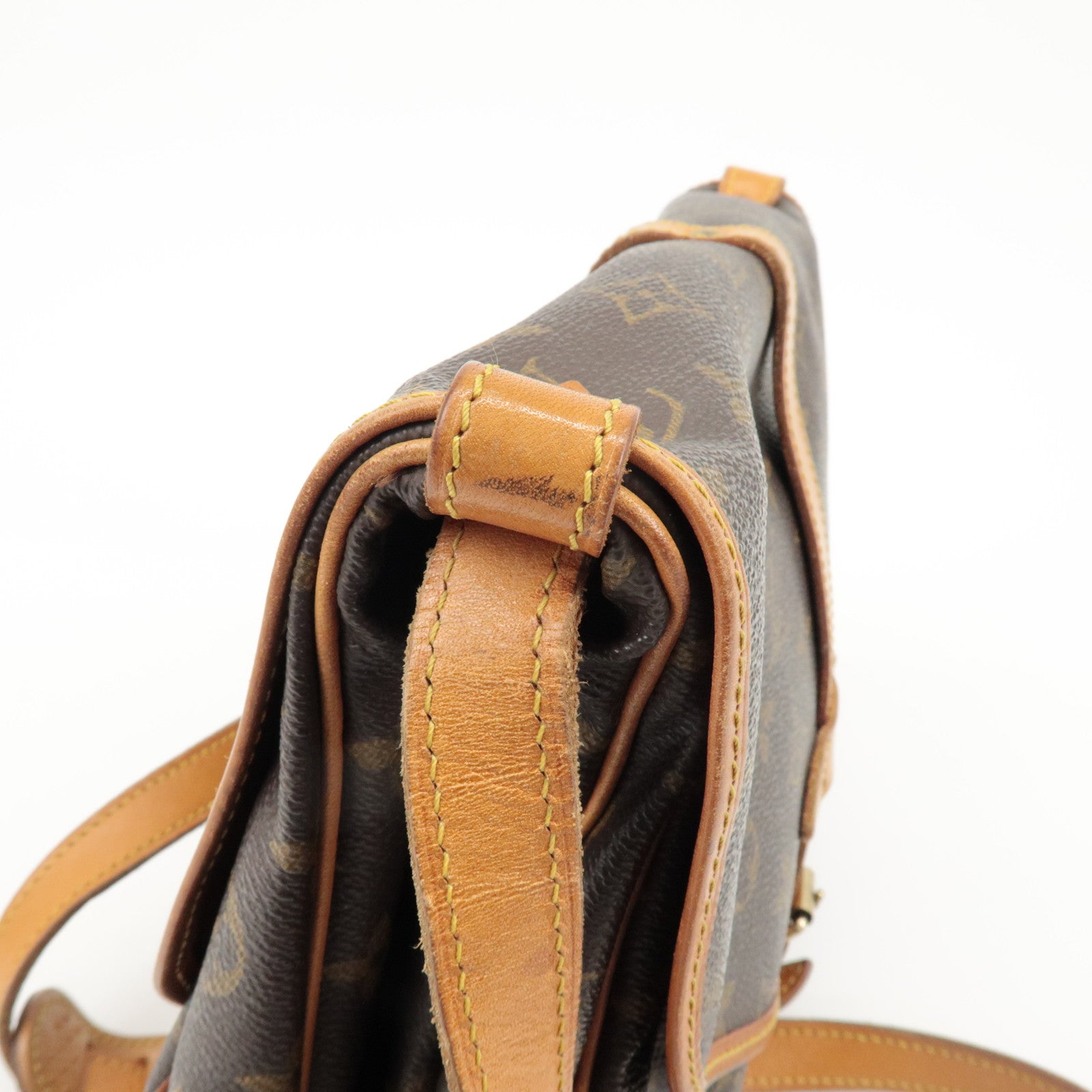 Louis Vuitton Monogram Saumur 30 Shoulder Bag Brown M42256 Used