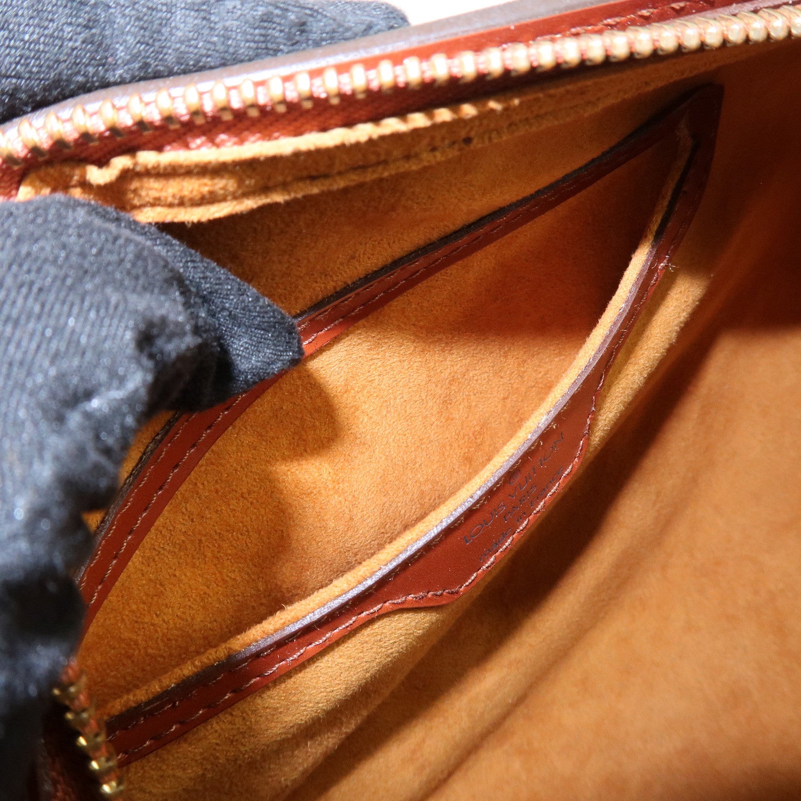 Louis Vuitton Epi Soufflot Shoulder Bag Kenya Brown M52223 Used