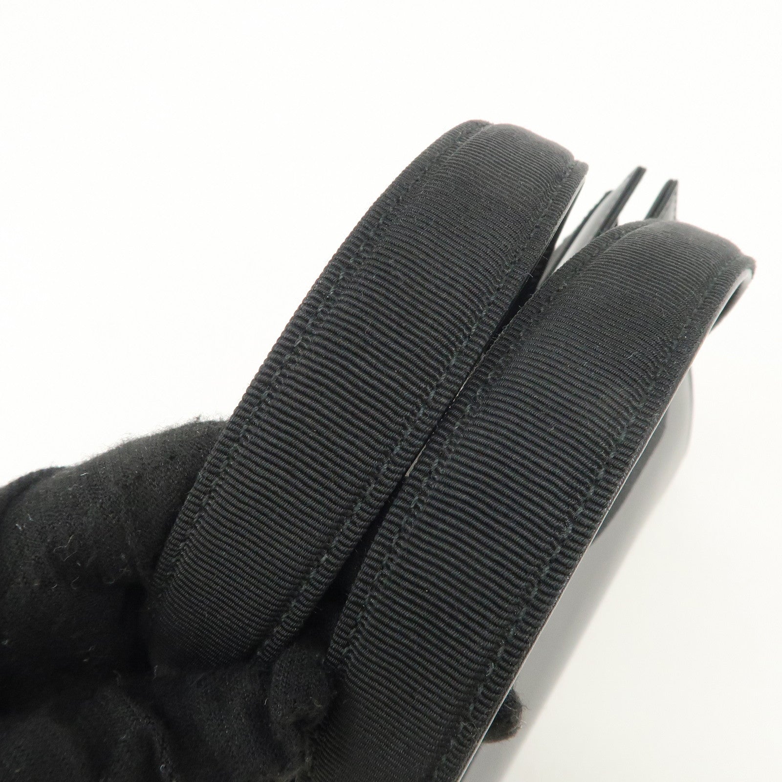 Ferragamo Vara Leather 2Way Hand Bag Shoulder Bag Black Used