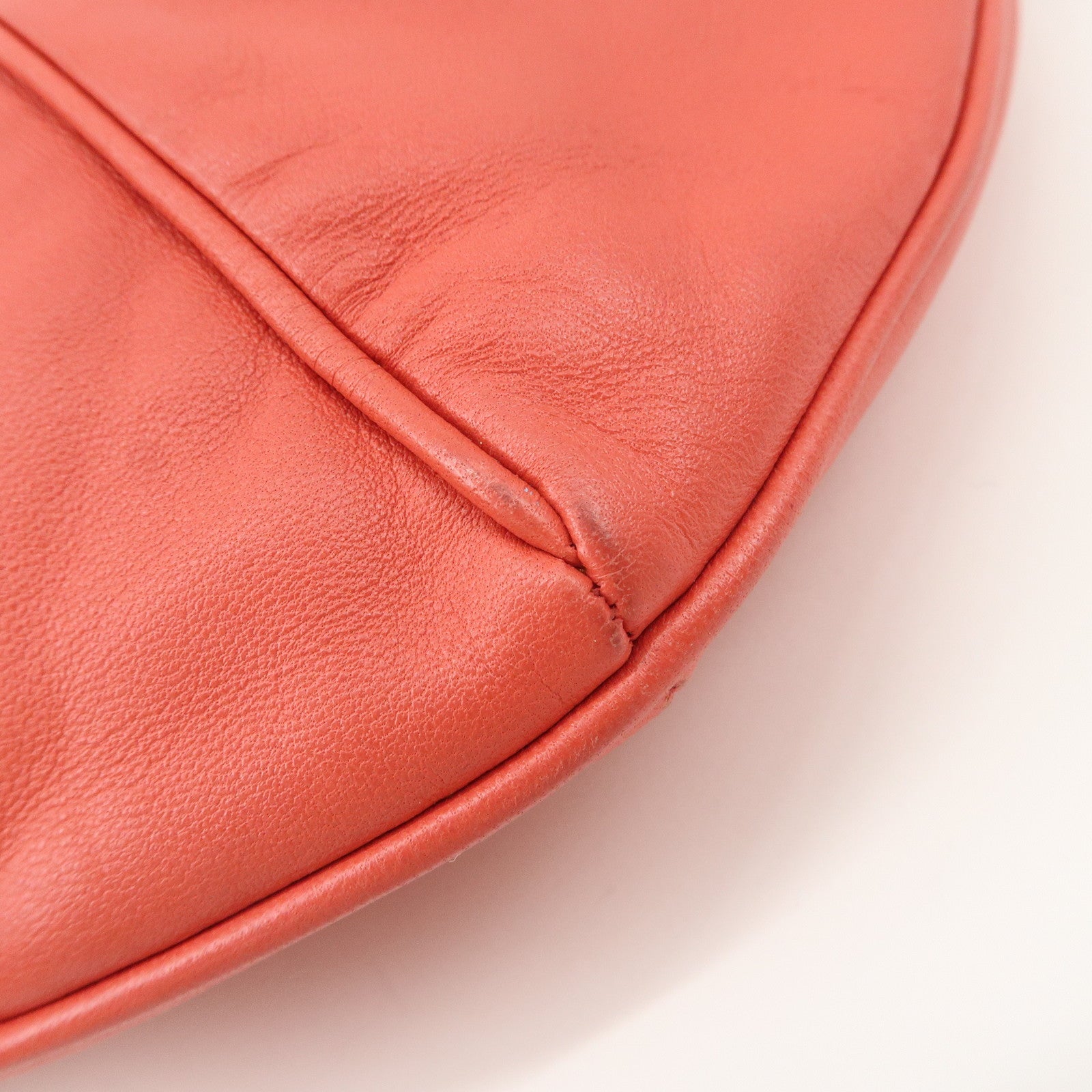 LOEWE Anagram Leather Shoulder Bag Hand Bag Pink Used