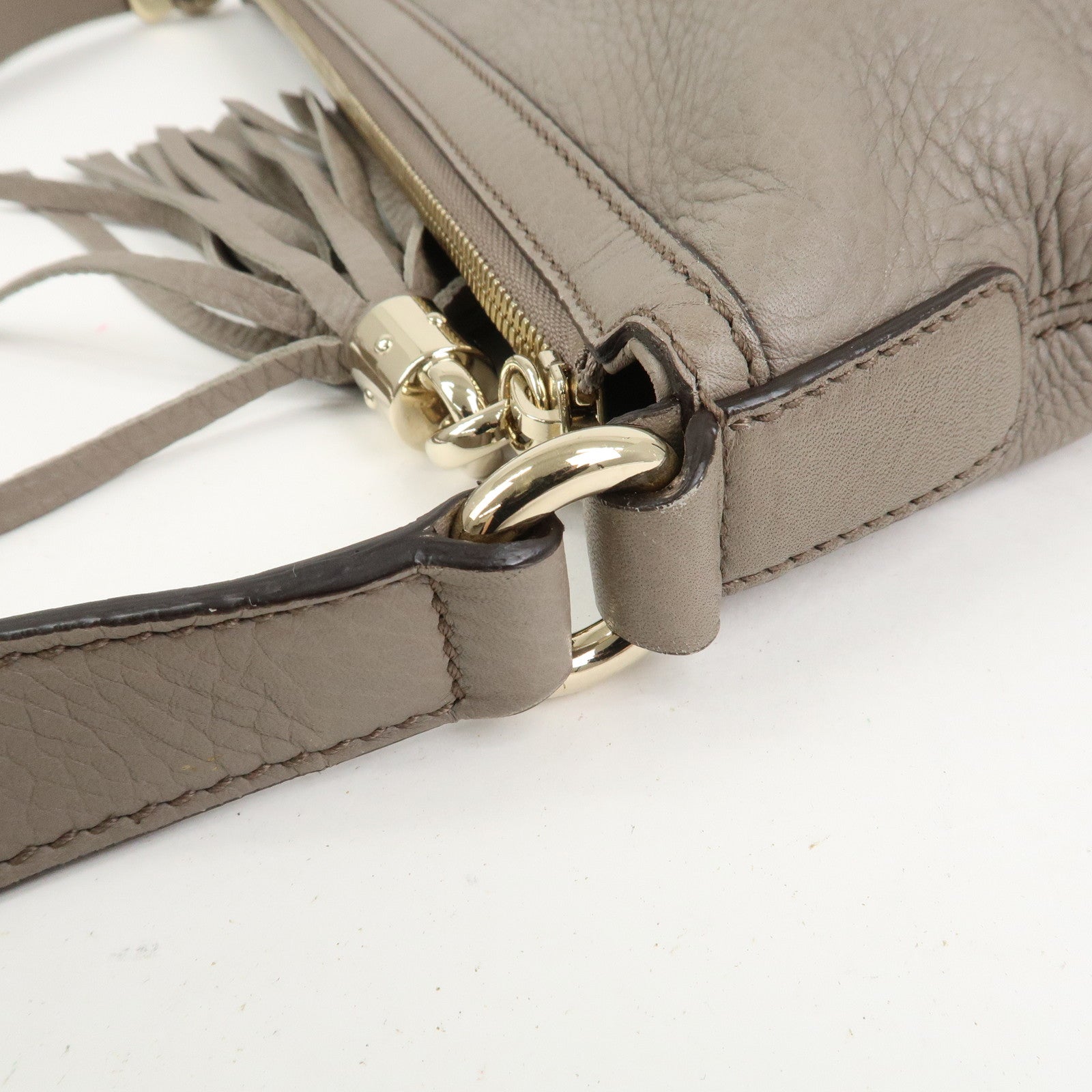 GUCCI SOHO Interlocking G Leather Shoulder Crossbody Bag 308361