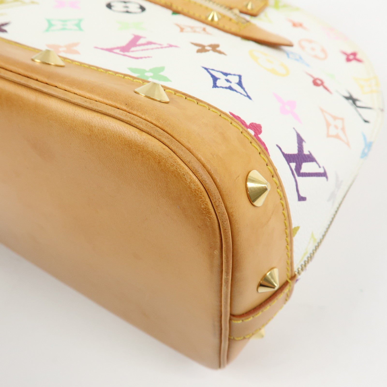 Louis Vuitton Monogram Multicolor Alma PM Hand Bag Blanc M92647
