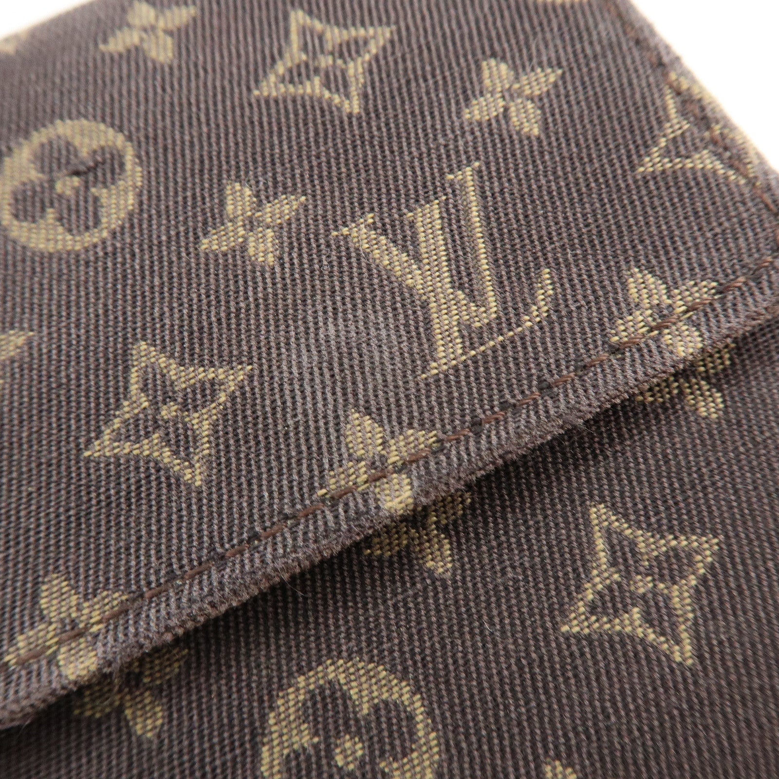 Louis Vuitton Monogram Mini Lin Canvas Long Wallet Brown M95234