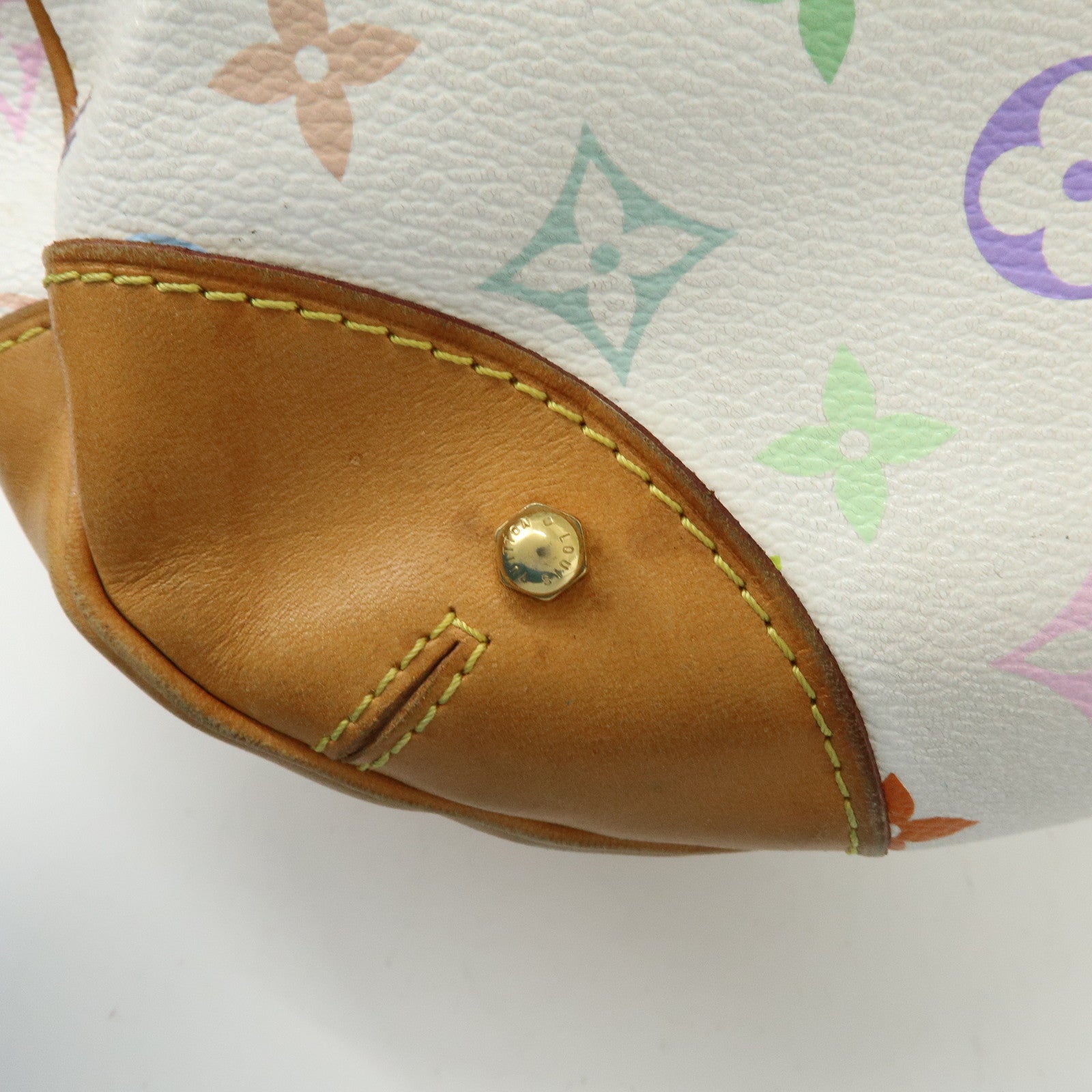 Louis Vuitton Monogram Multicolor Greta Shoulder Bag Blanc M40195