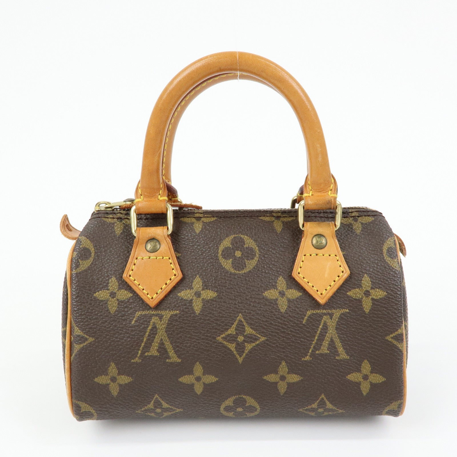 Louis Vuitton Monogram Mini Speedy Hand Shoulder Bag Brown M41534