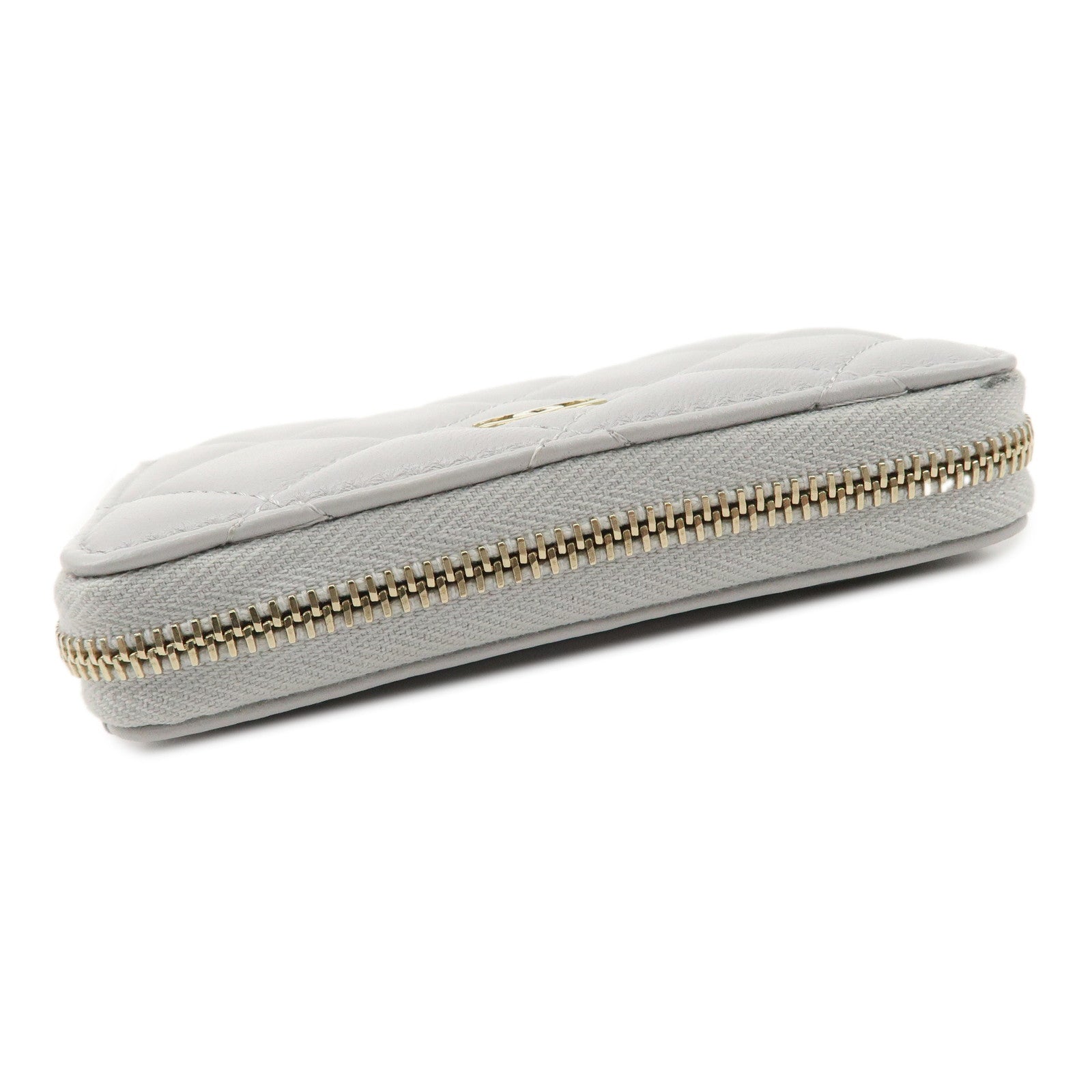 CHANEL COCO Mark Matelasse Classic Round Zippy Coin Purse AP0216