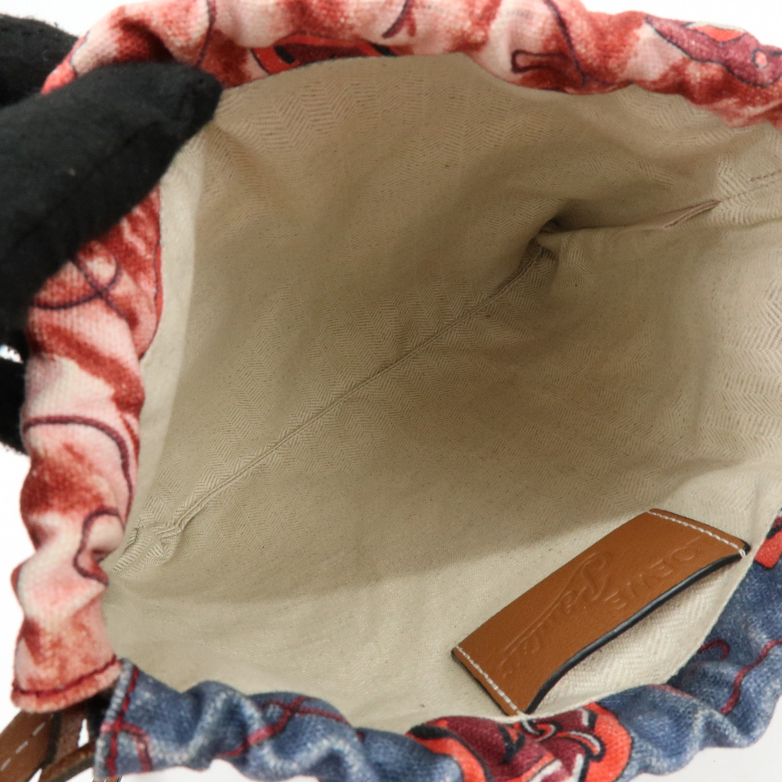 LOEWE Anagram Canvas Leather Shoulder Bag Paula’s Ibiza Collection