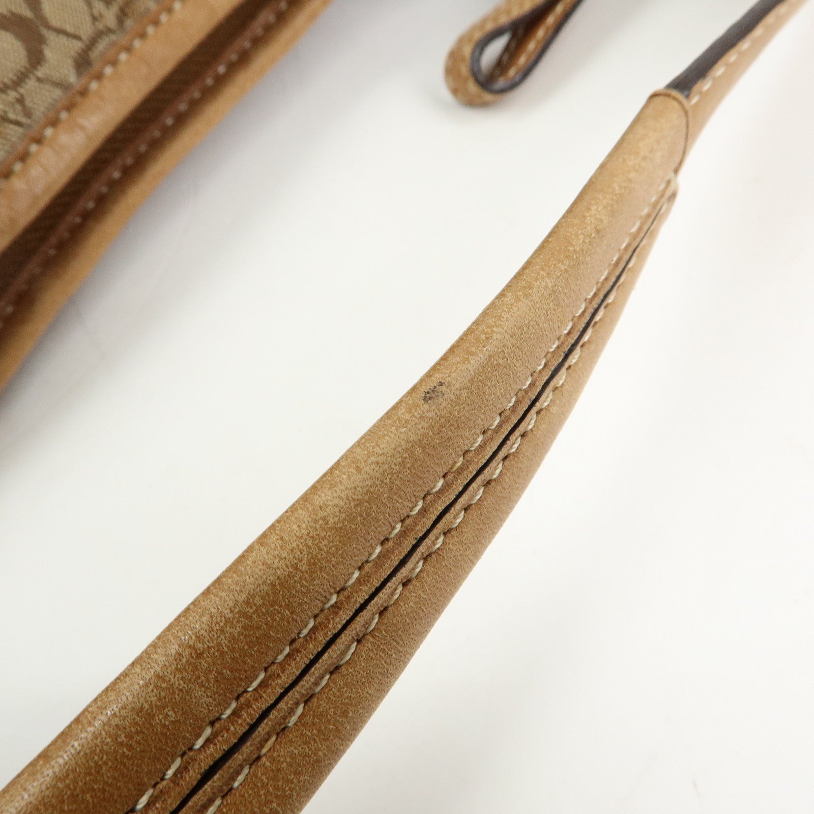 COACH Signature Ergo Set of 2 Leather Canvas Shoulder Bag Brown