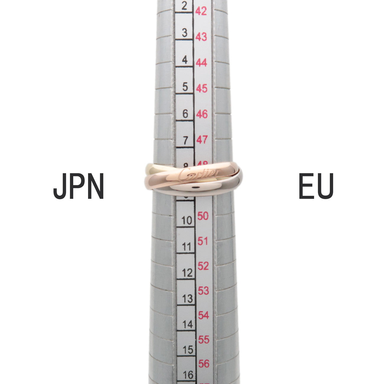 Cartier Trinity Ring SM K18 750YG/WG/PG #48 US4.5 EU48 HK10