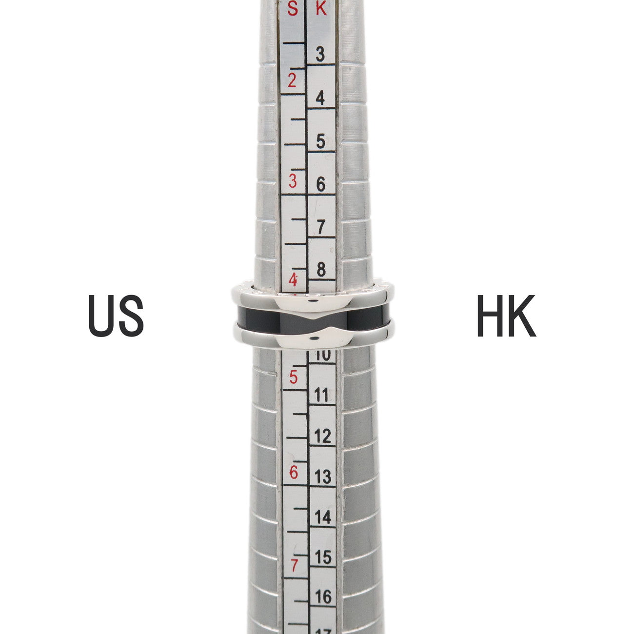 BVLGARI B-Zero1 Save the Children Ring SV925 Black Ceramic US4.5