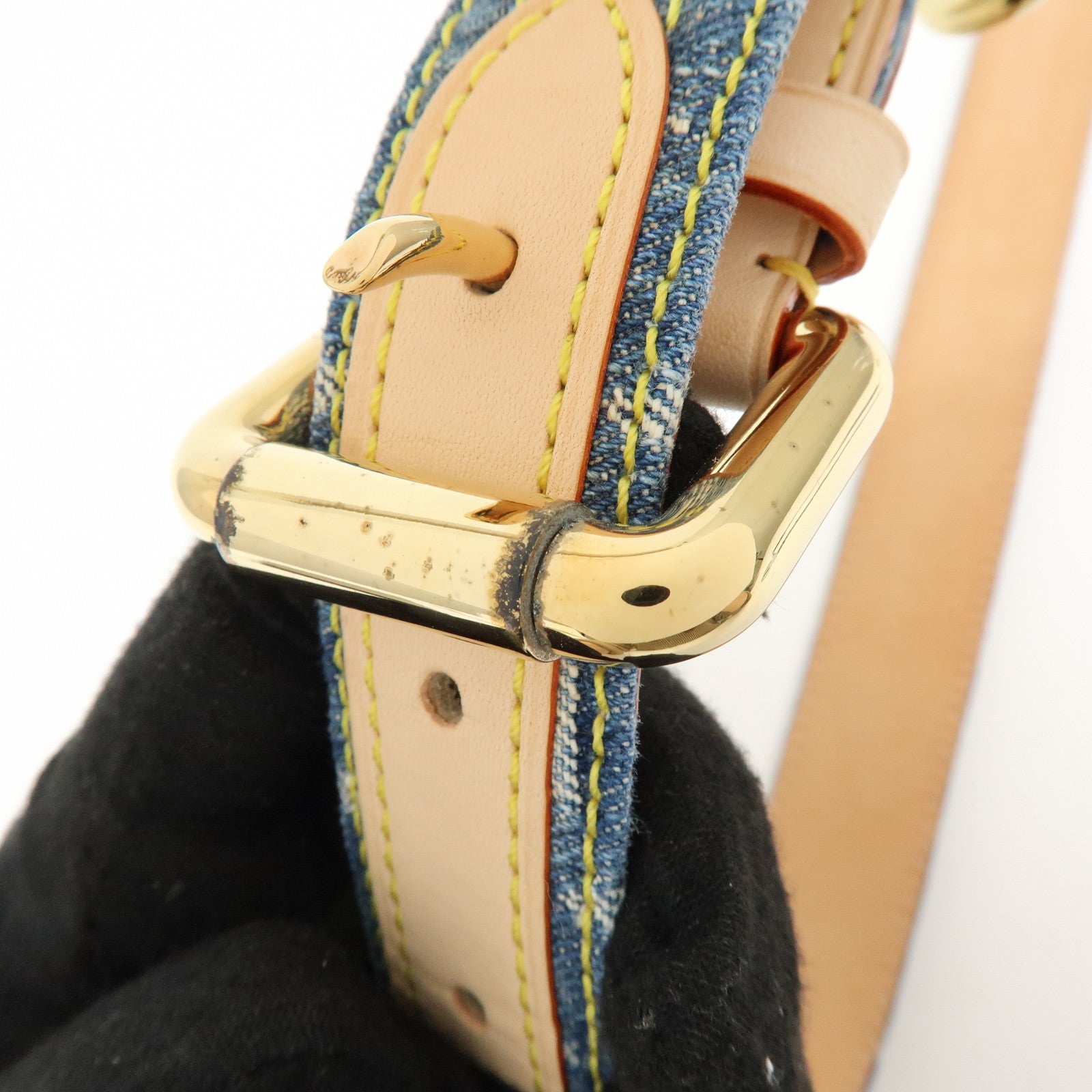 Louis Vuitton Monogram Denim Ceinture Belt 90/36 Blue M6921U